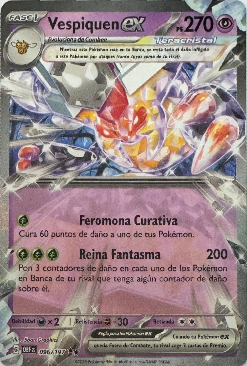 Pokemon Tcg Vespiquen Ex 096/197 (Español)