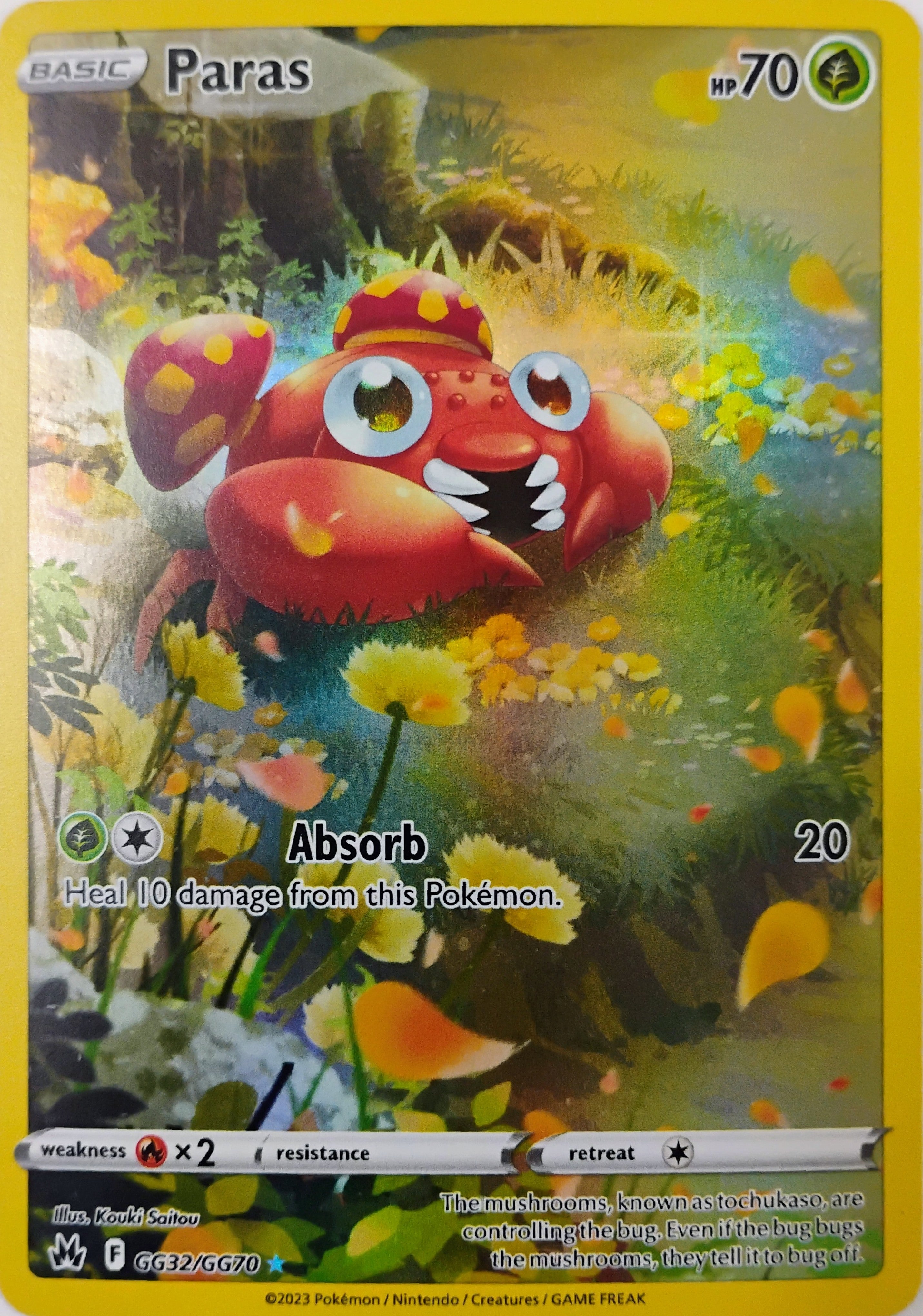 Pokémon tcg Paras Gg32/Gg70