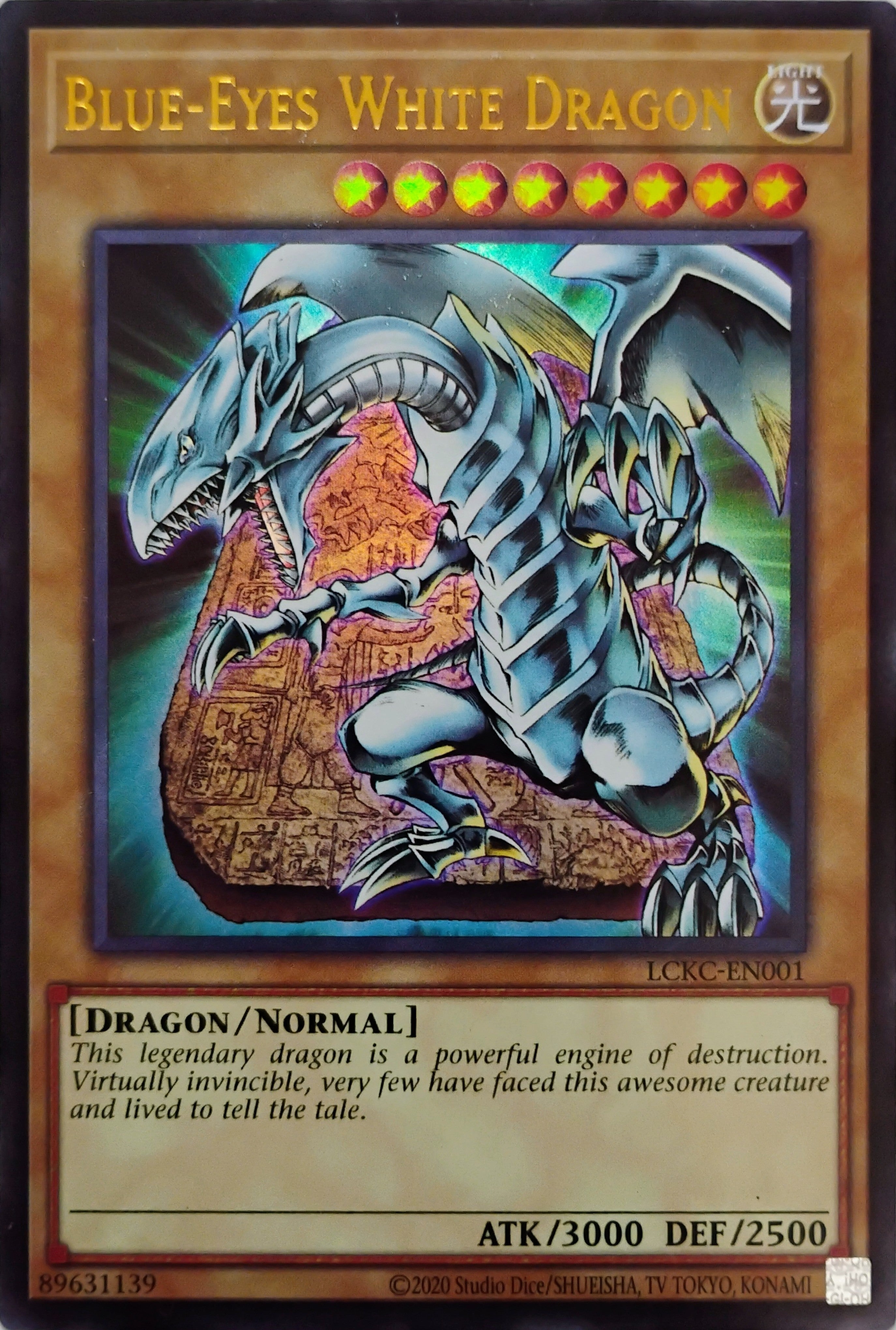Yugioh! Blue-eyes White Dragon Lckc-en001 Ultra Rare (Versión 4)