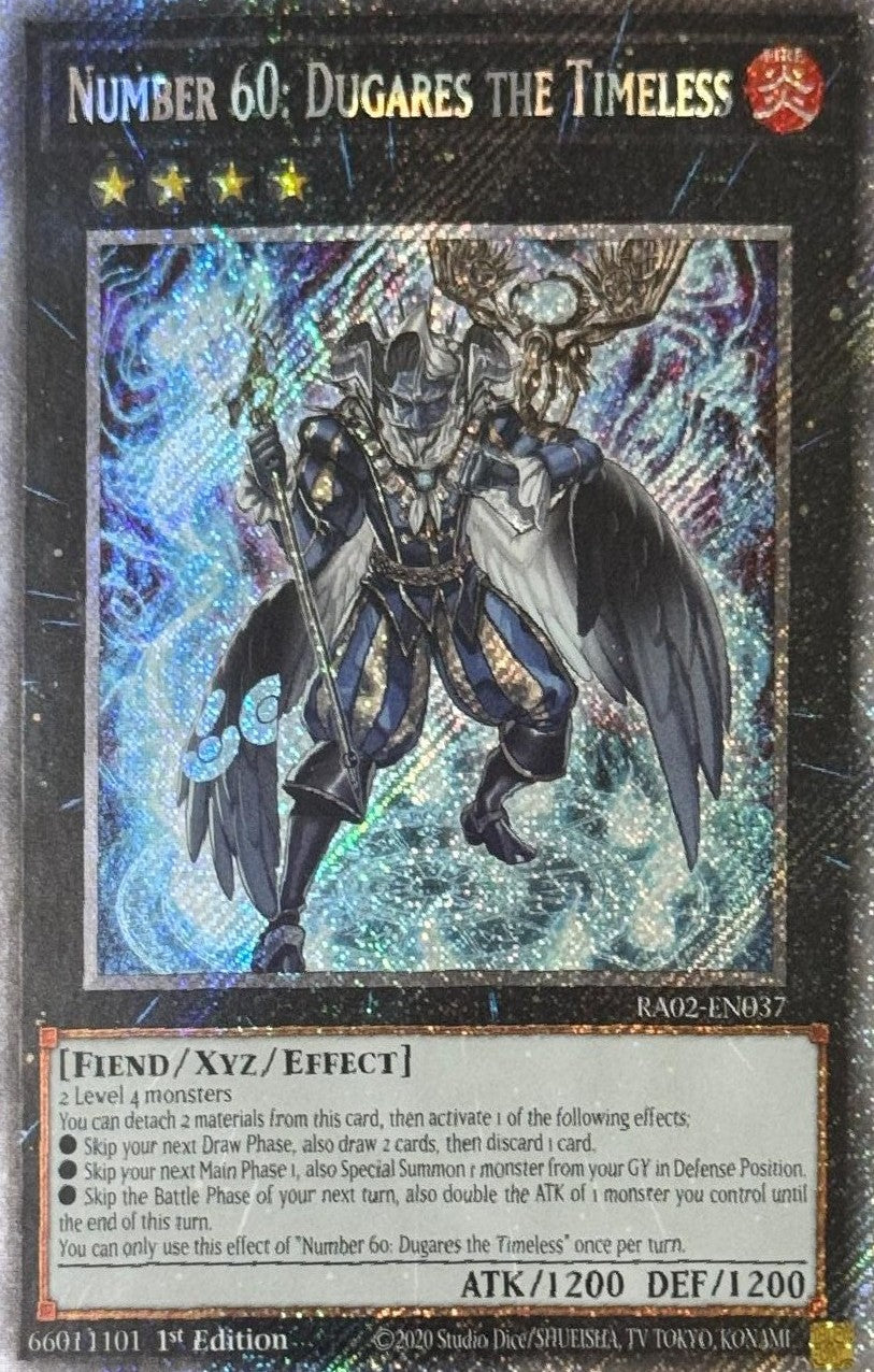 Yugioh! Number 60: Dugares The Timeless RA02-EN037 Platinum