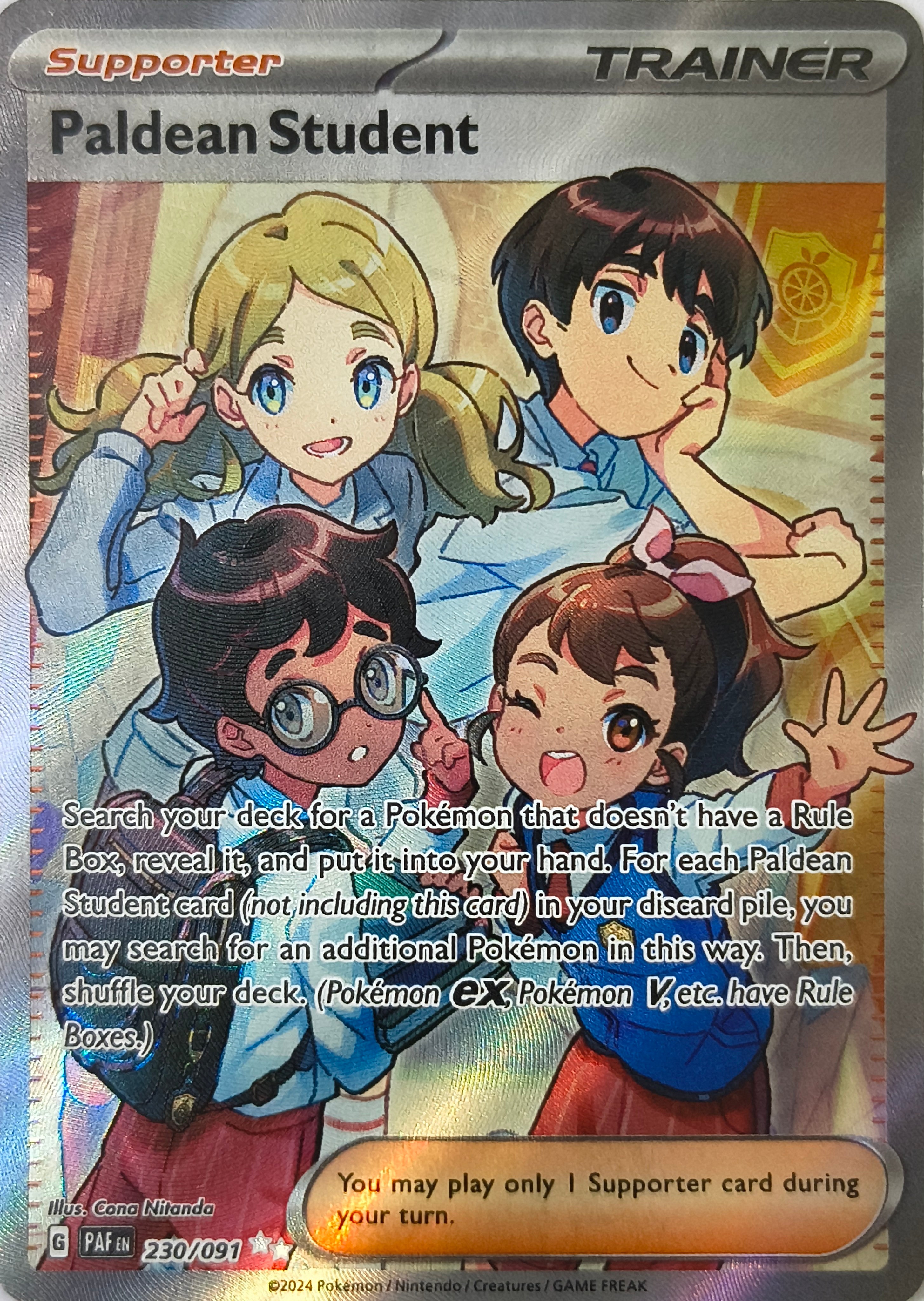 Pokémon tcg Paldean Student 230/091