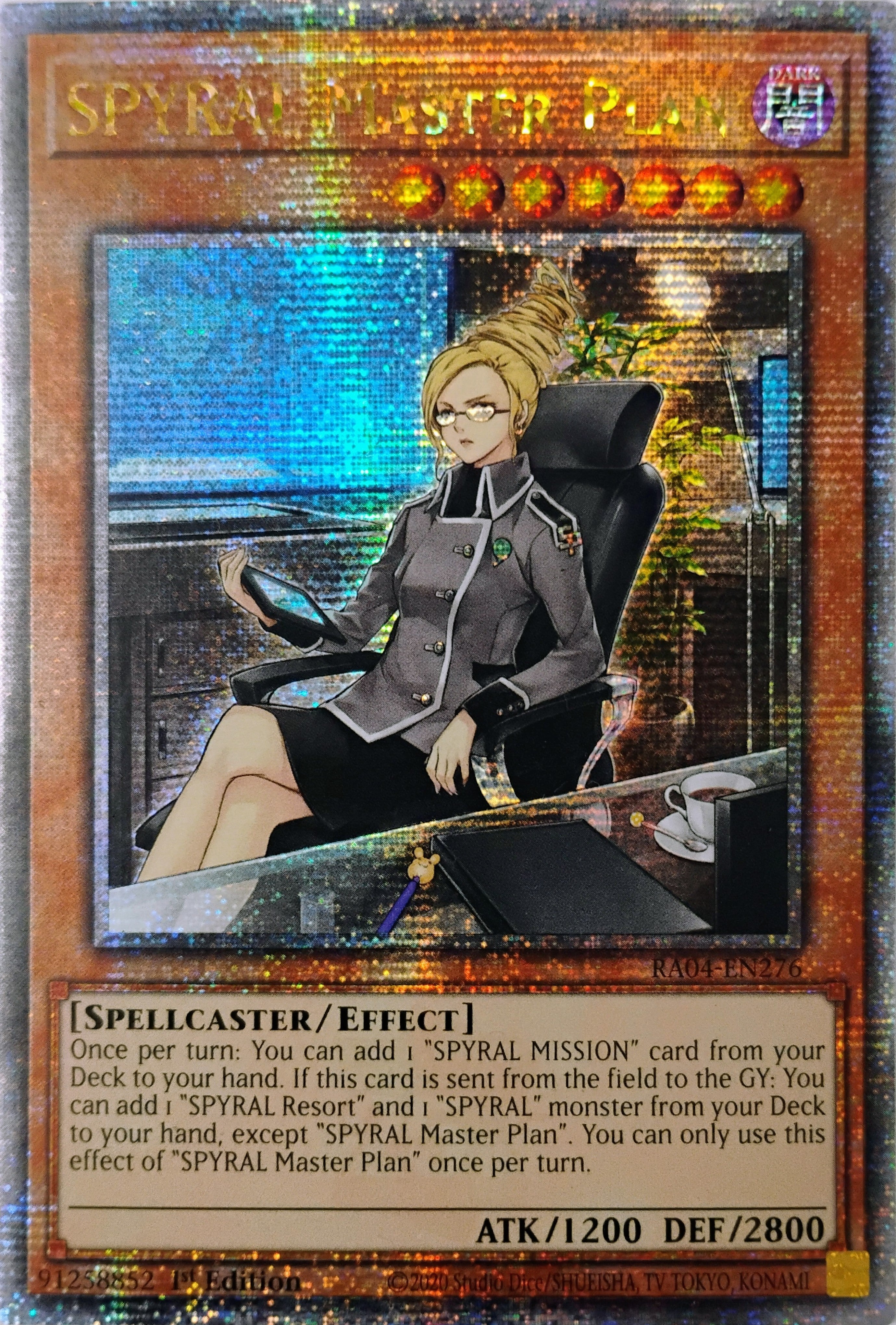 Yugioh! Spyral Master Plan Ra04-en276 Quarter Century