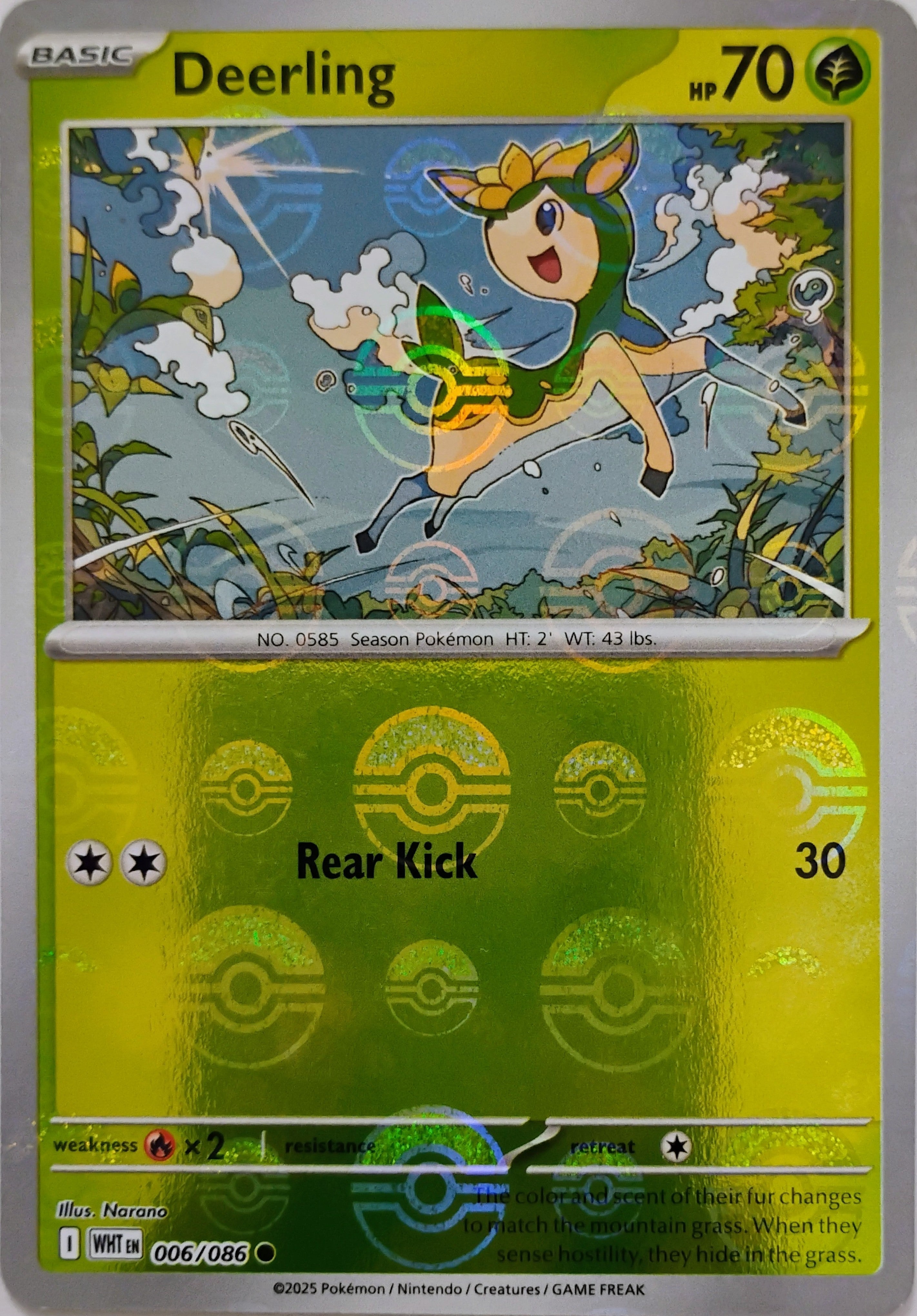 Pokémon tcg Deerling 006/086 (Poke Ball)