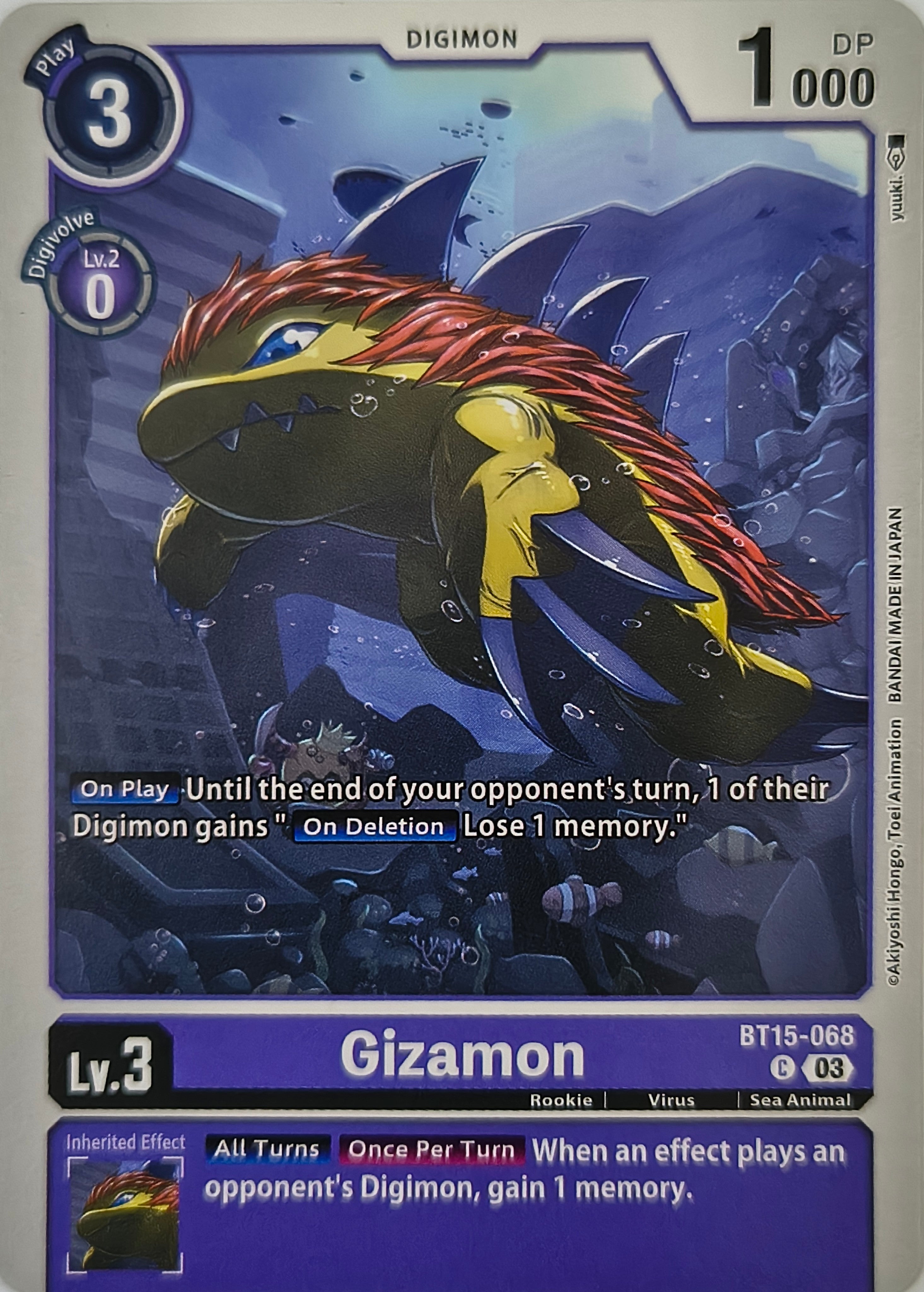 Digimon tcg Gizamon Bt15-068