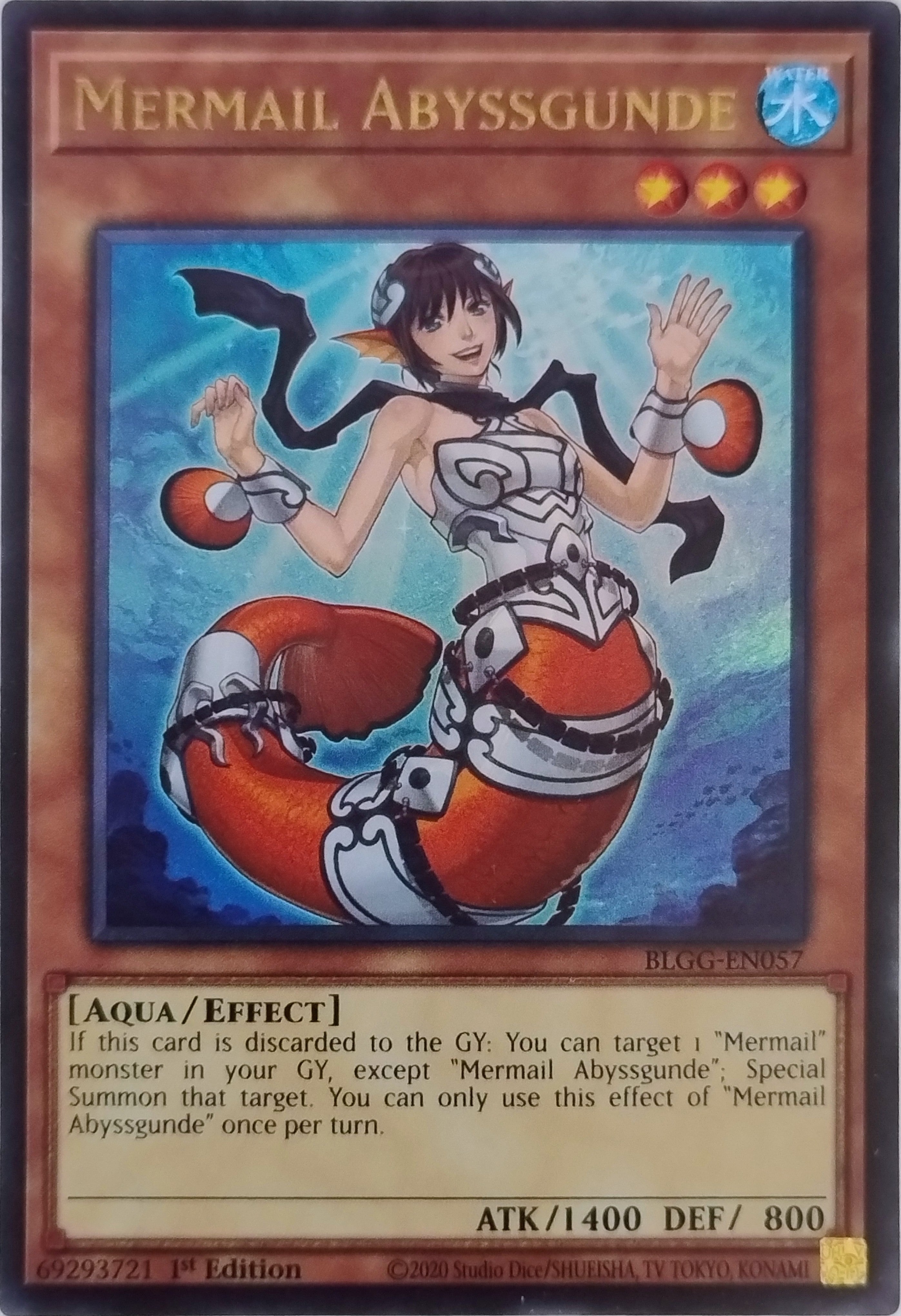 Yugioh! Mermail Abyssgunde Blgg-en057 1st Edition Ultra
