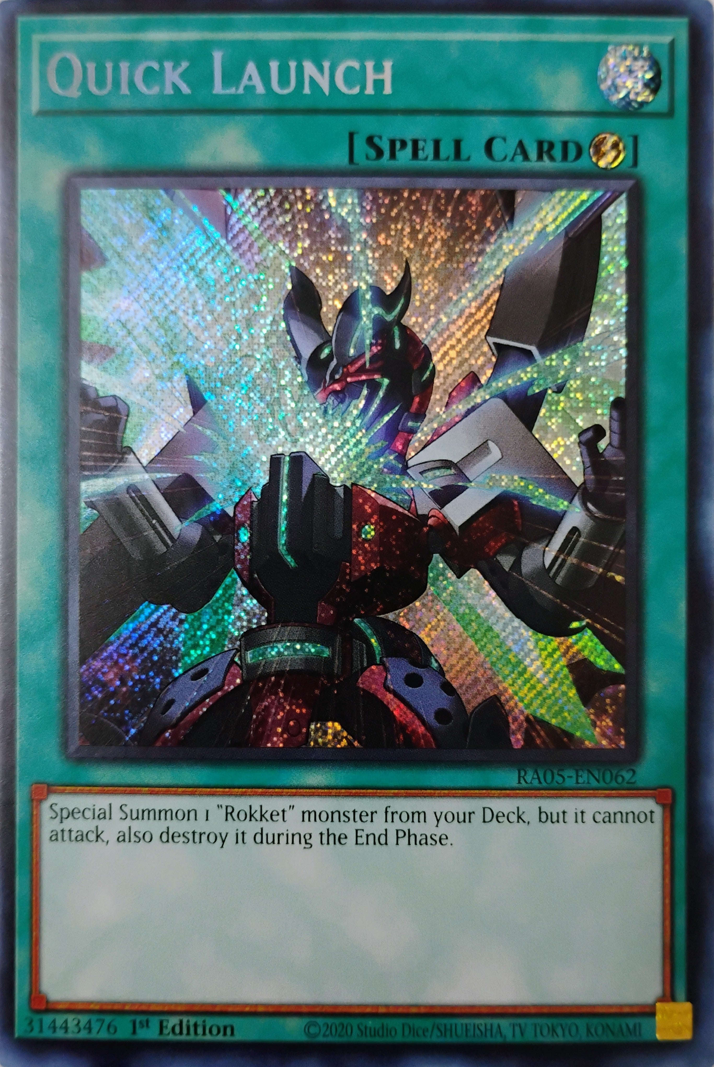 Yugioh! Quick Launch Ra05-en062 1st edition Secreta