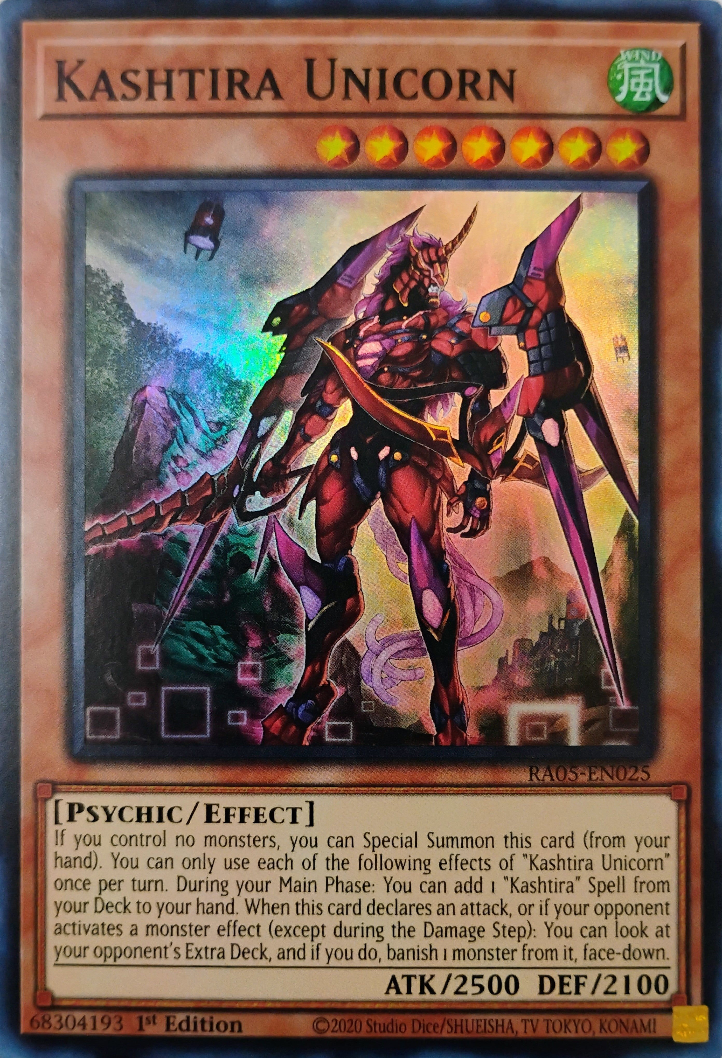 Yugioh! Kashtira Unicorn Ra05-en025 Super Rare