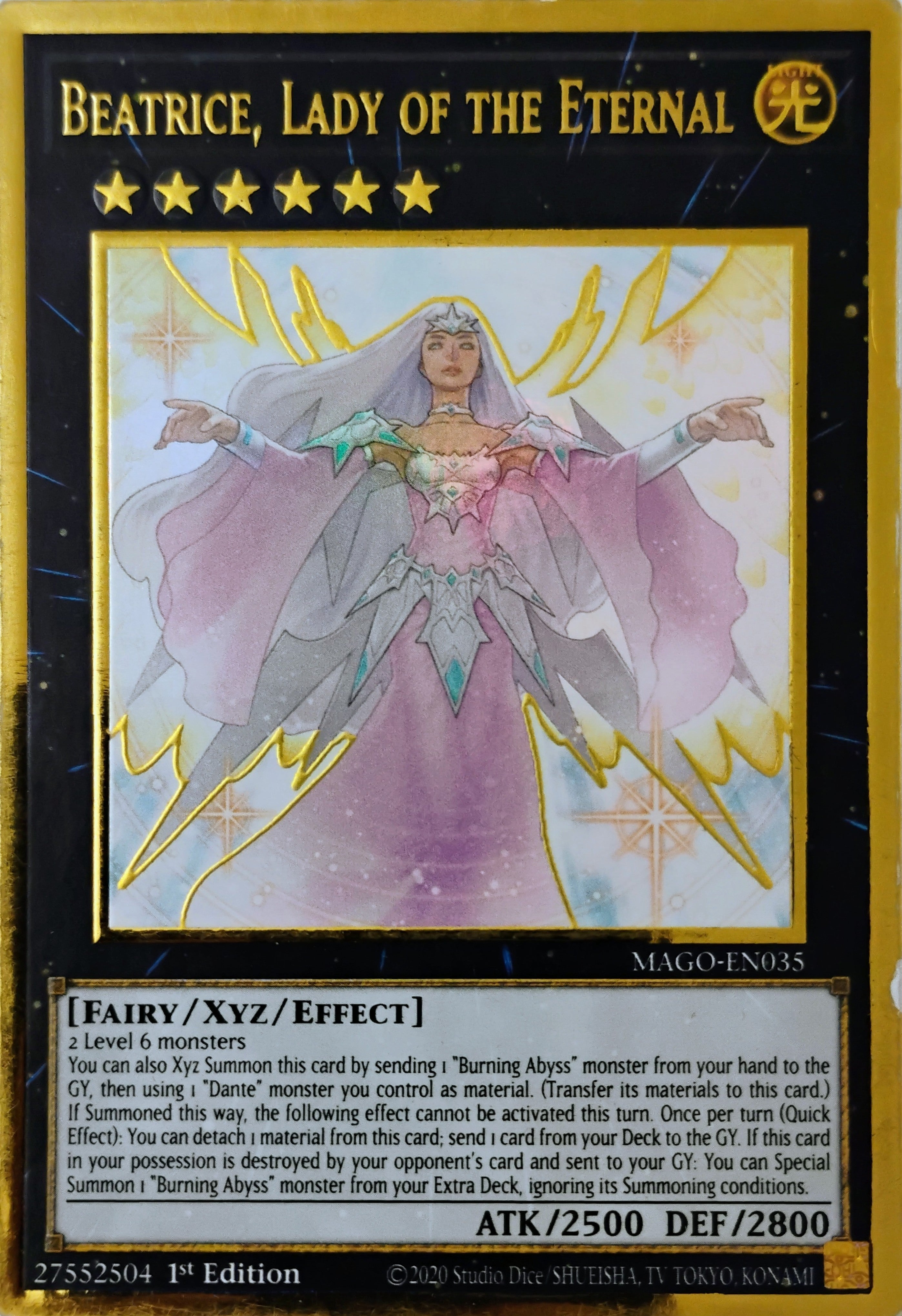 Yugioh! Beatrice, Lady Of The Eternal Mago-en035 Gold Rare