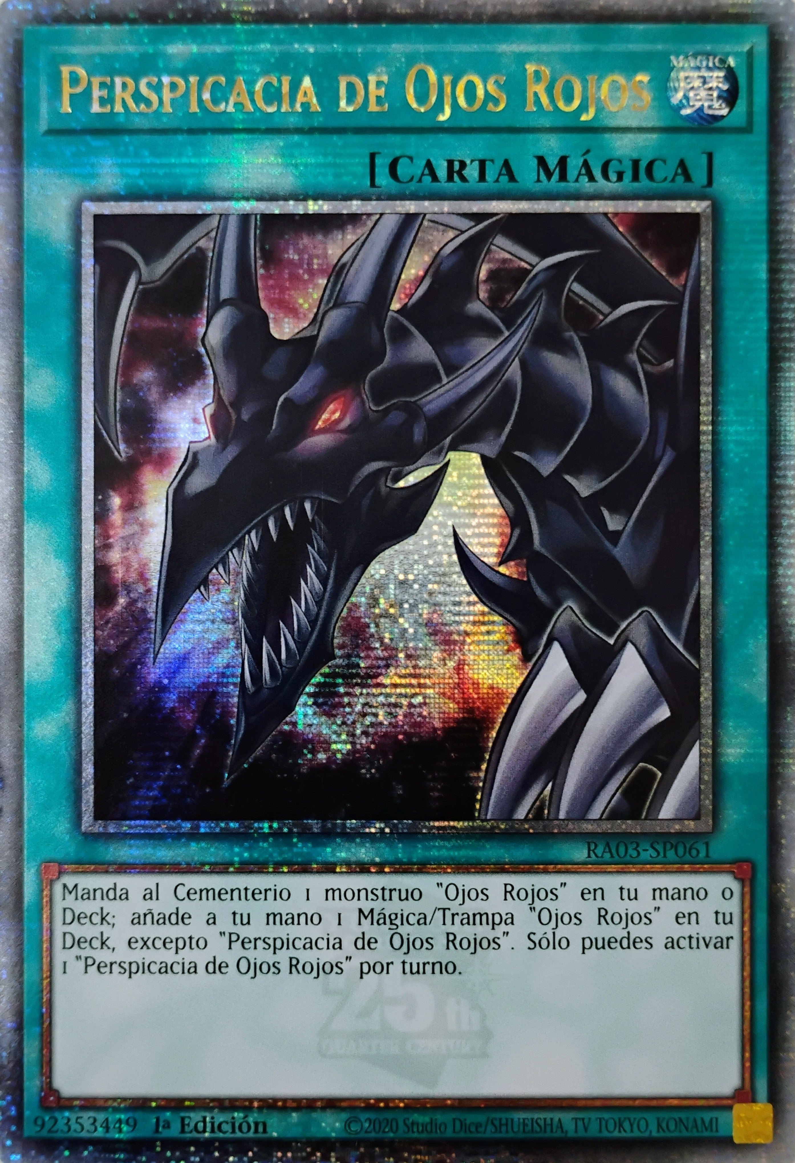Yugioh! Perspicacia De Ojos Rojos Ra03-sp061 Quarter Century