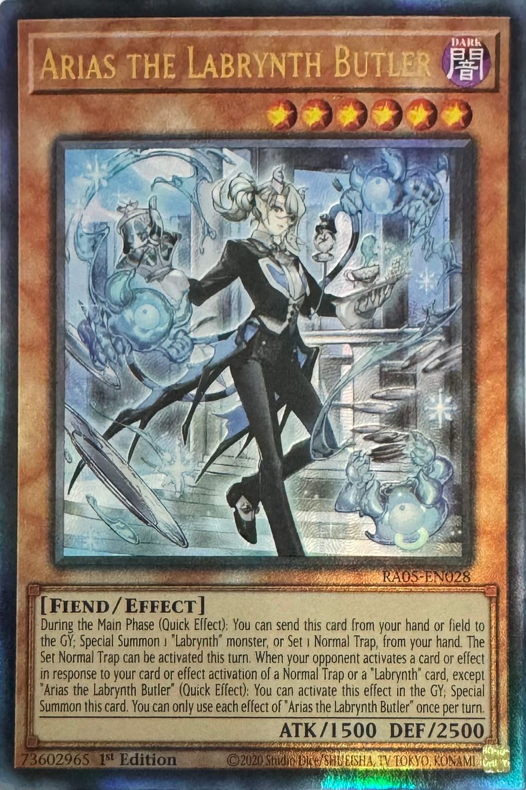 Yugioh! Arias The Labrynth Butler Ra05-en028 1st edition Ultimate