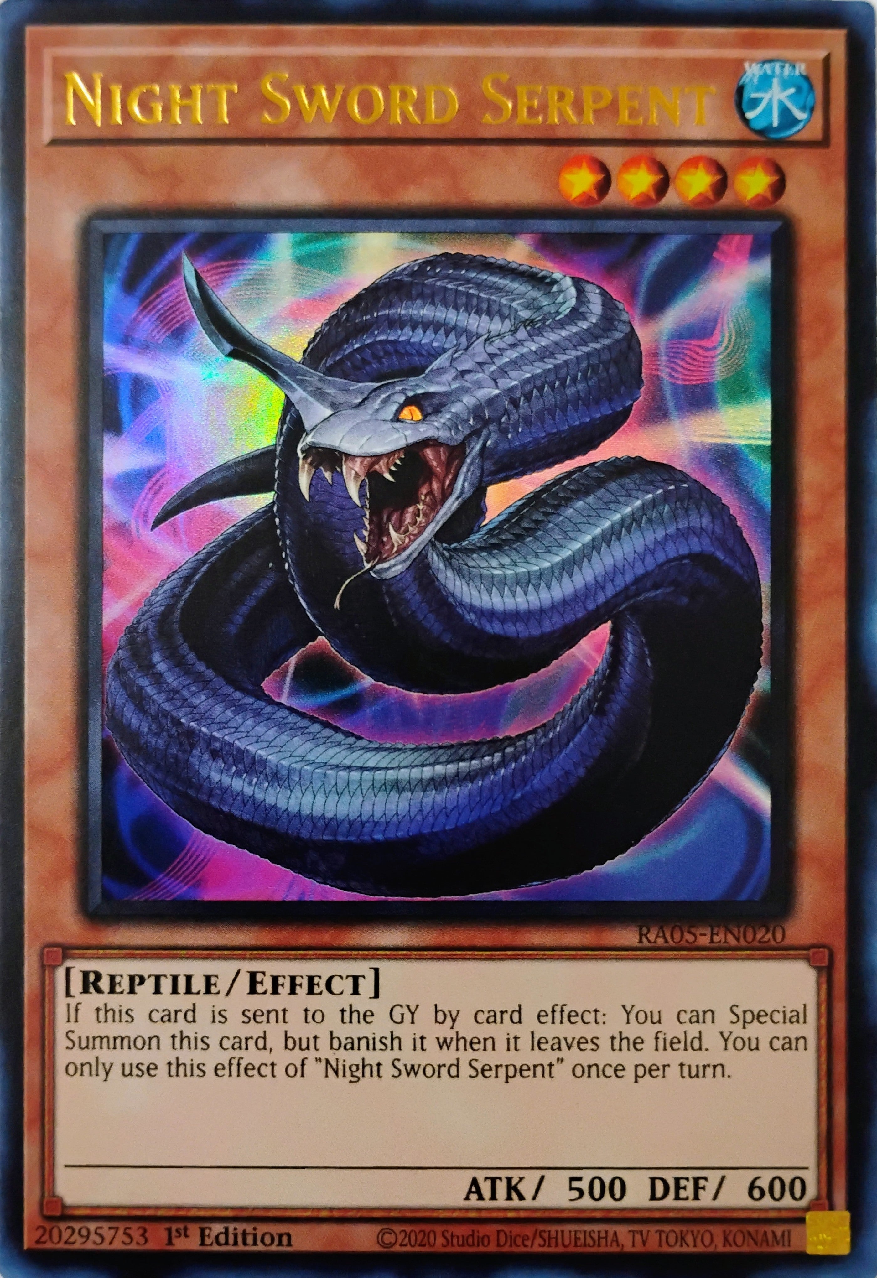 Yugioh! Night Sword Serpent Ra05-en020 Ultra Rare