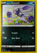 Pokémon tcg Hisuian Sneasel 092/189 Holo Cosmo