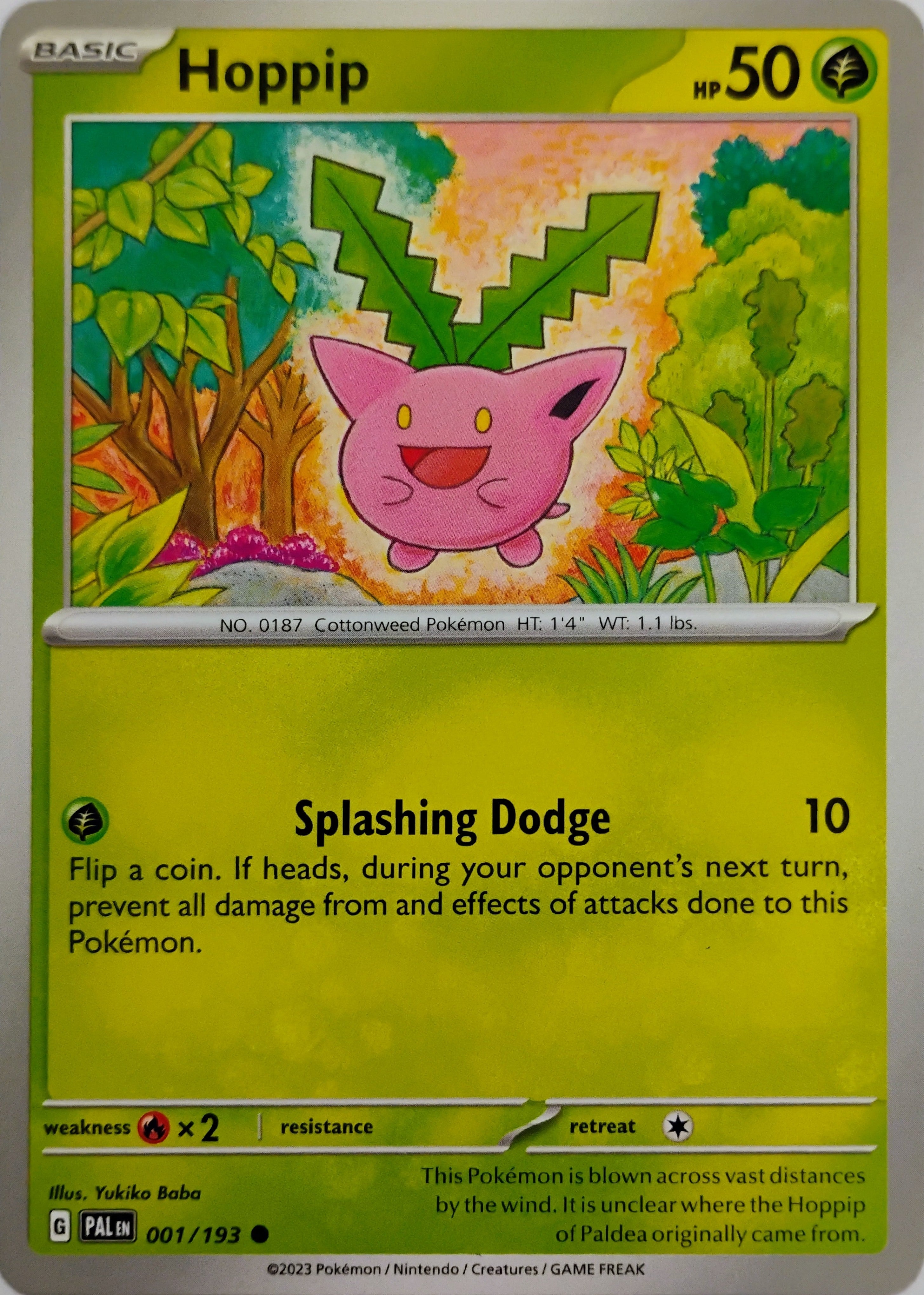 Pokémon tcg Hoppip 001/193
