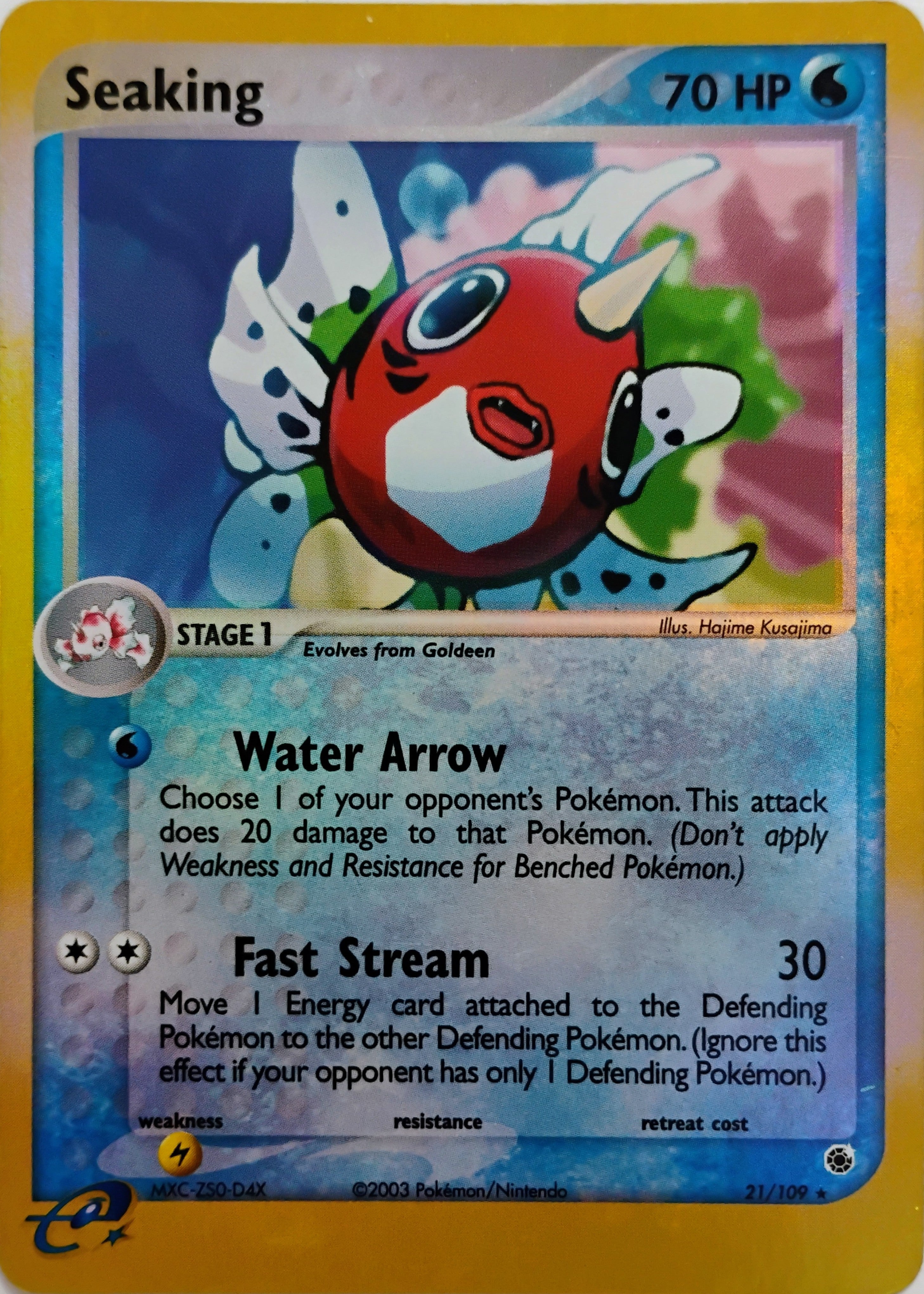 Pokémon tcg Seaking 21/109 Reverse