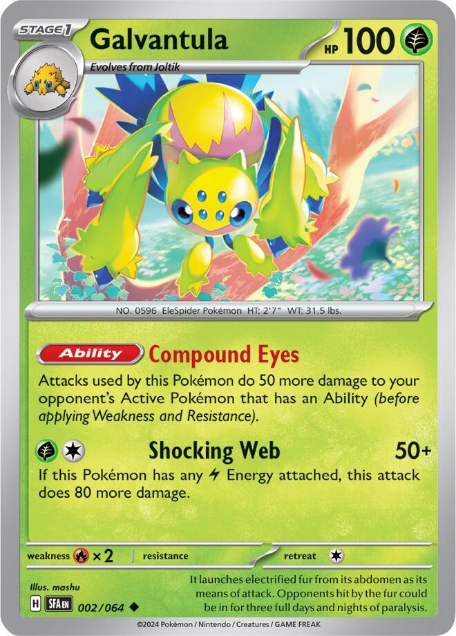 Pokémon Tcg Galvantula 002/064