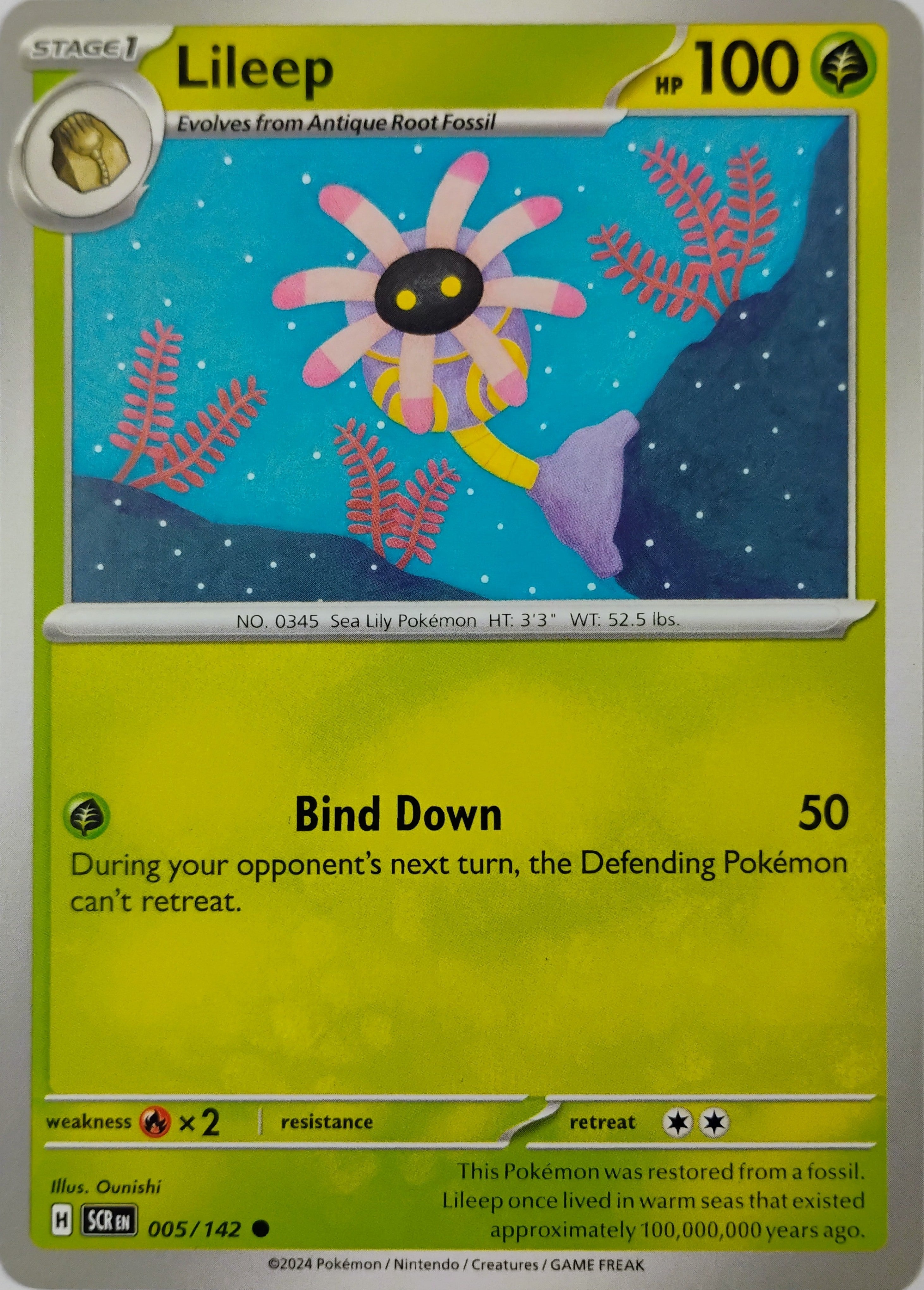 Pokémon tcg Lileep 005/142