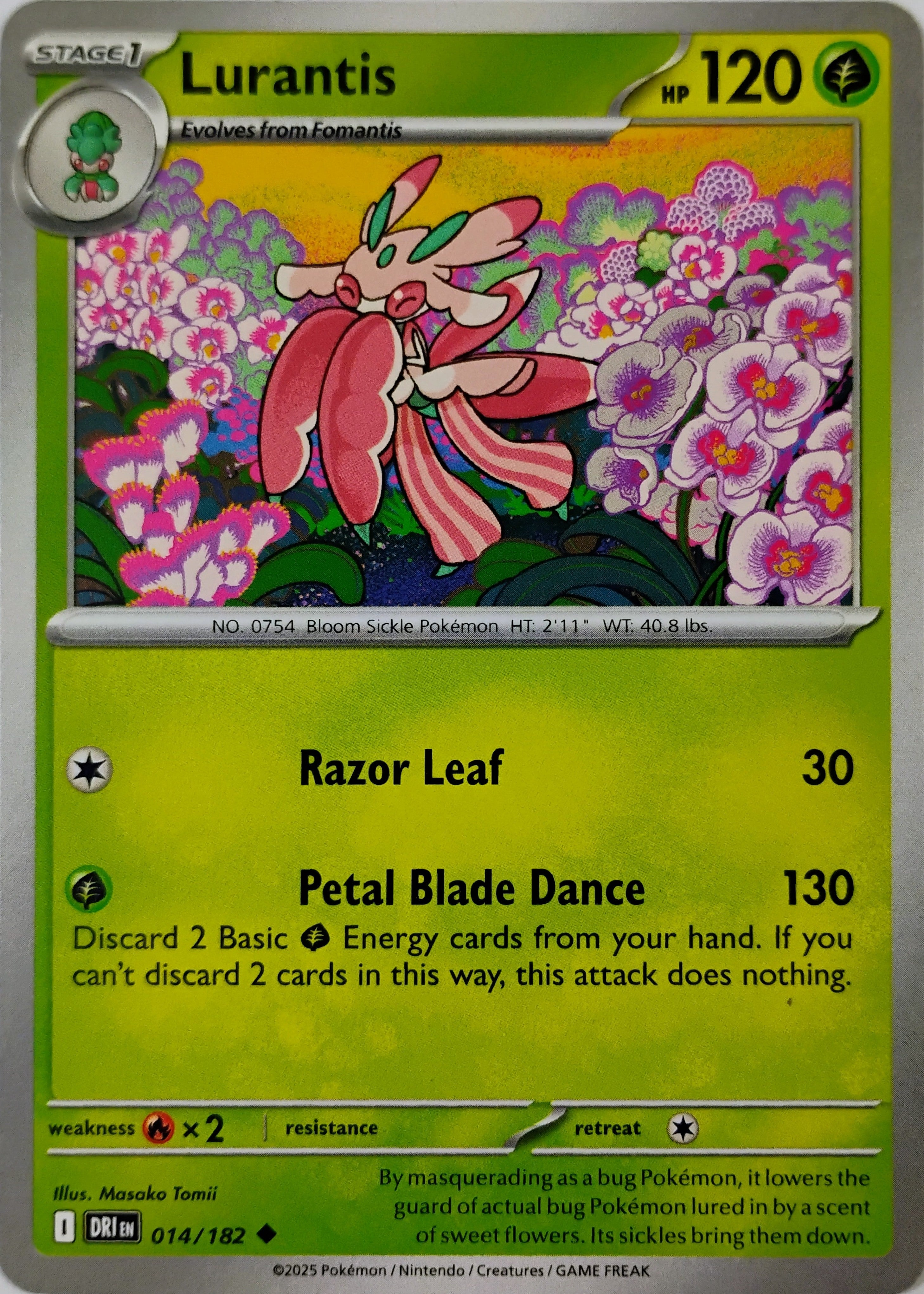 Pokémon tcg Lurantis 014/182