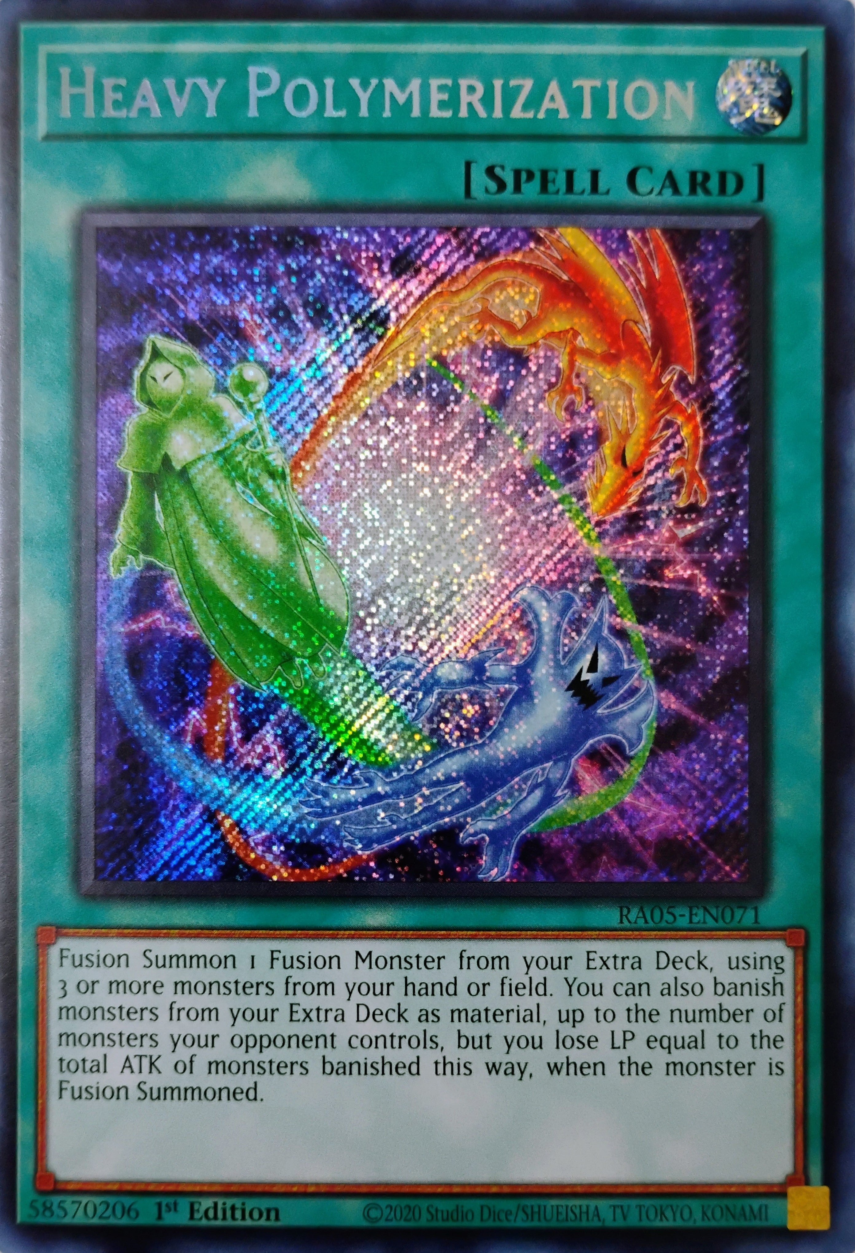 Yugioh! Heavy Polymerization Ra05-en071 1st edition Secreta