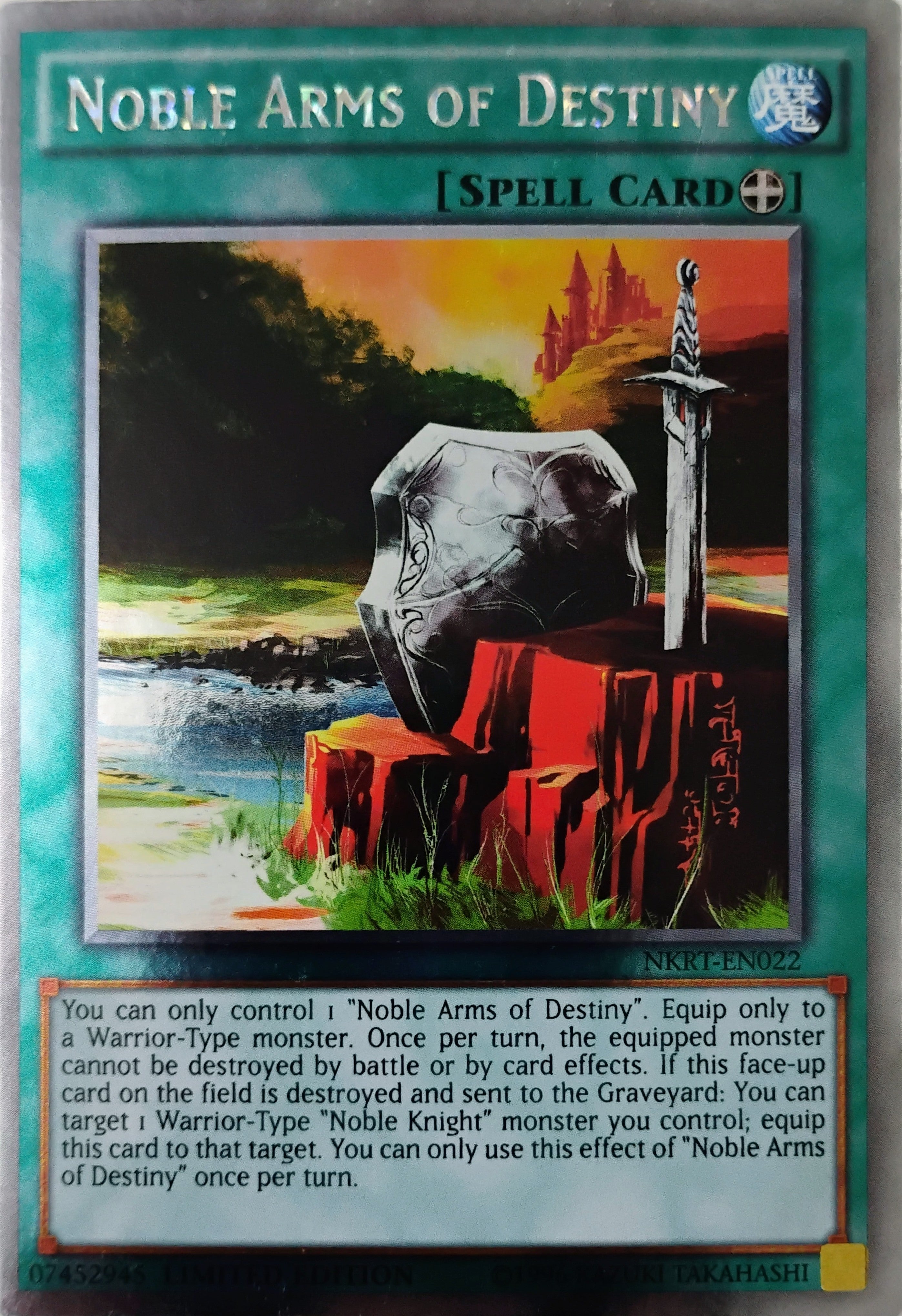 Yugioh! Noble arms Of Destiny Nkrt-en022 Platinum Rare