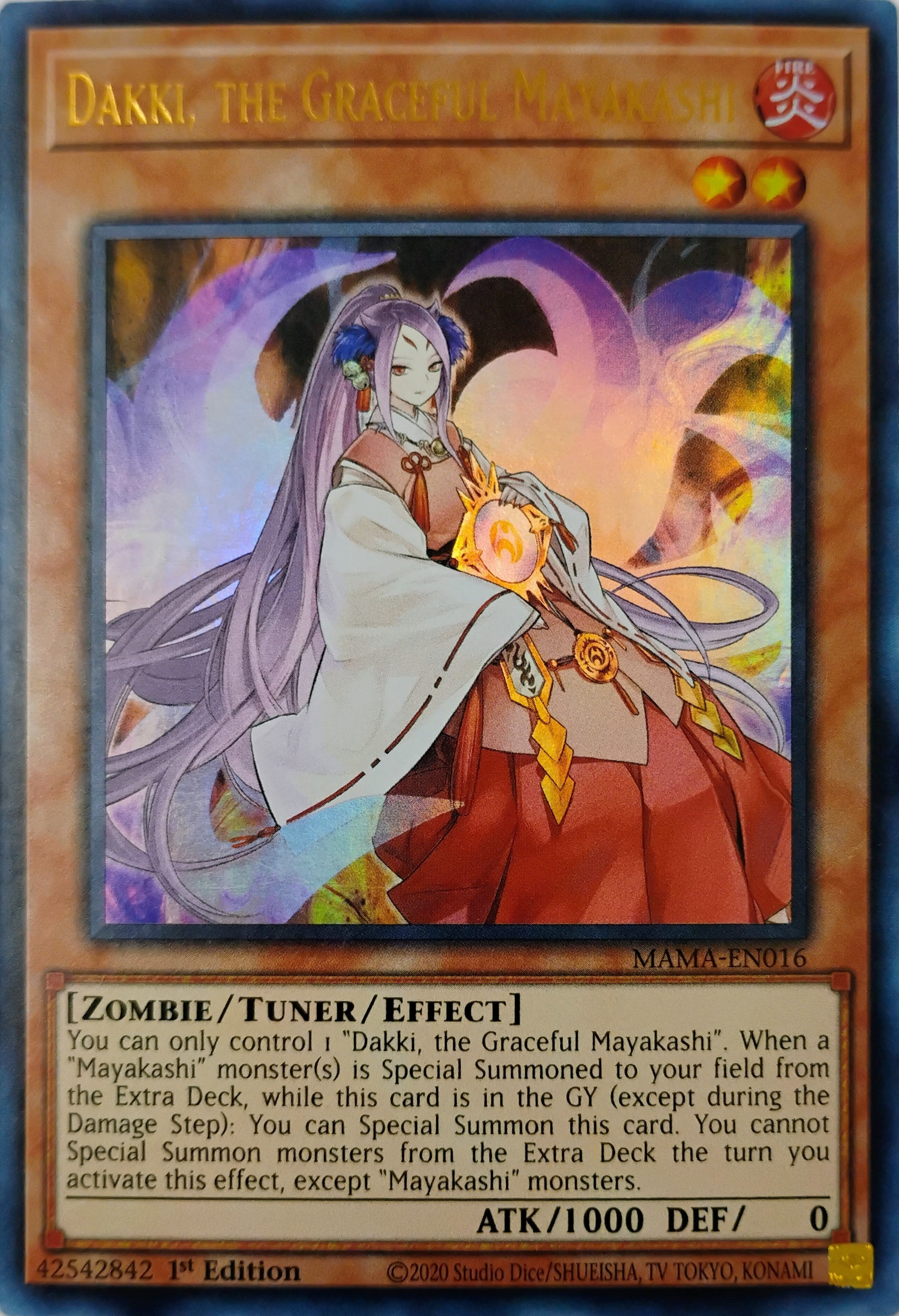 Yugioh! Dakki, The graceful Mayakashi Mama-en016 Ultra Rare
