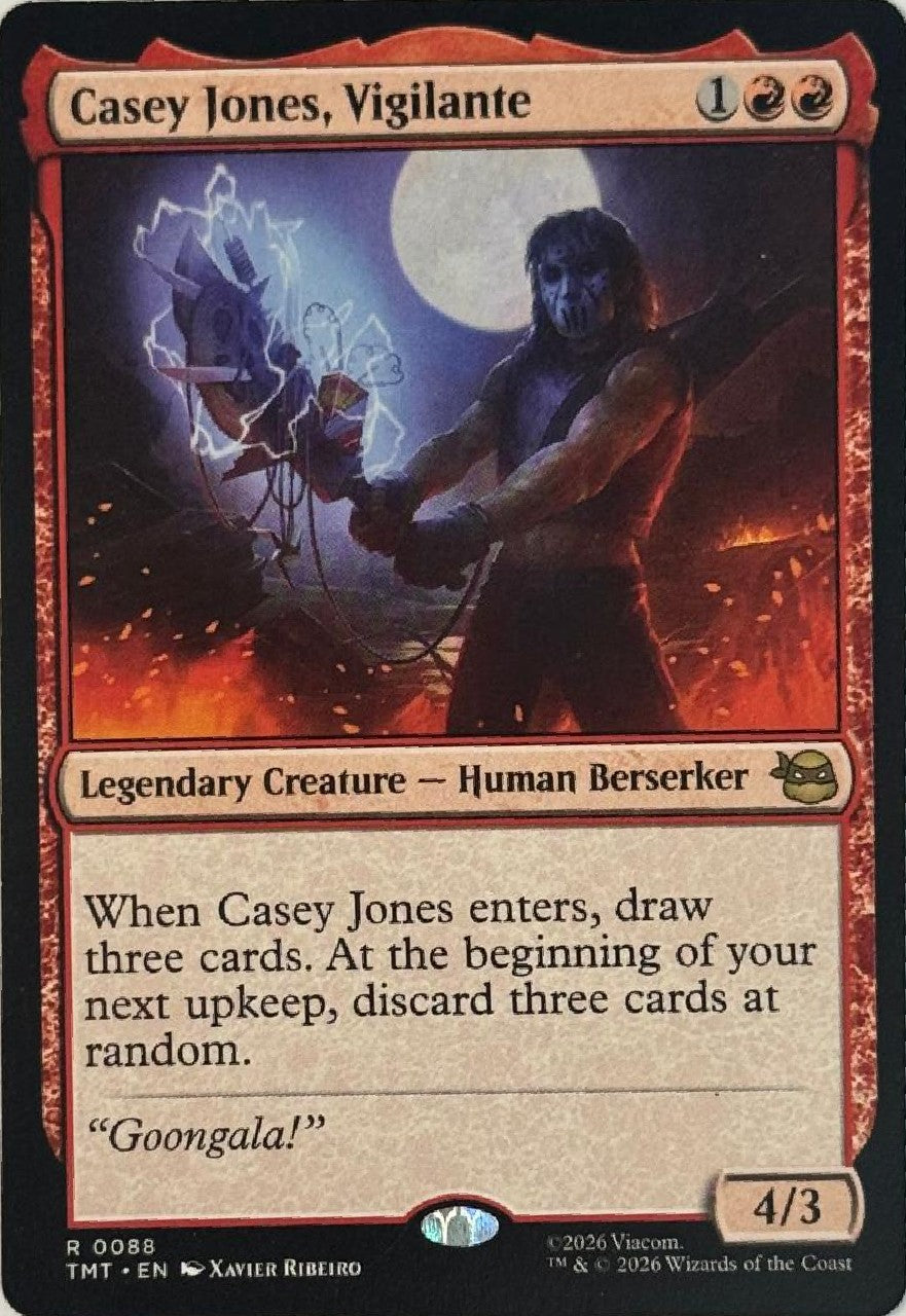 Magic Tcg Casey Jones Vigilante 0088 Rare