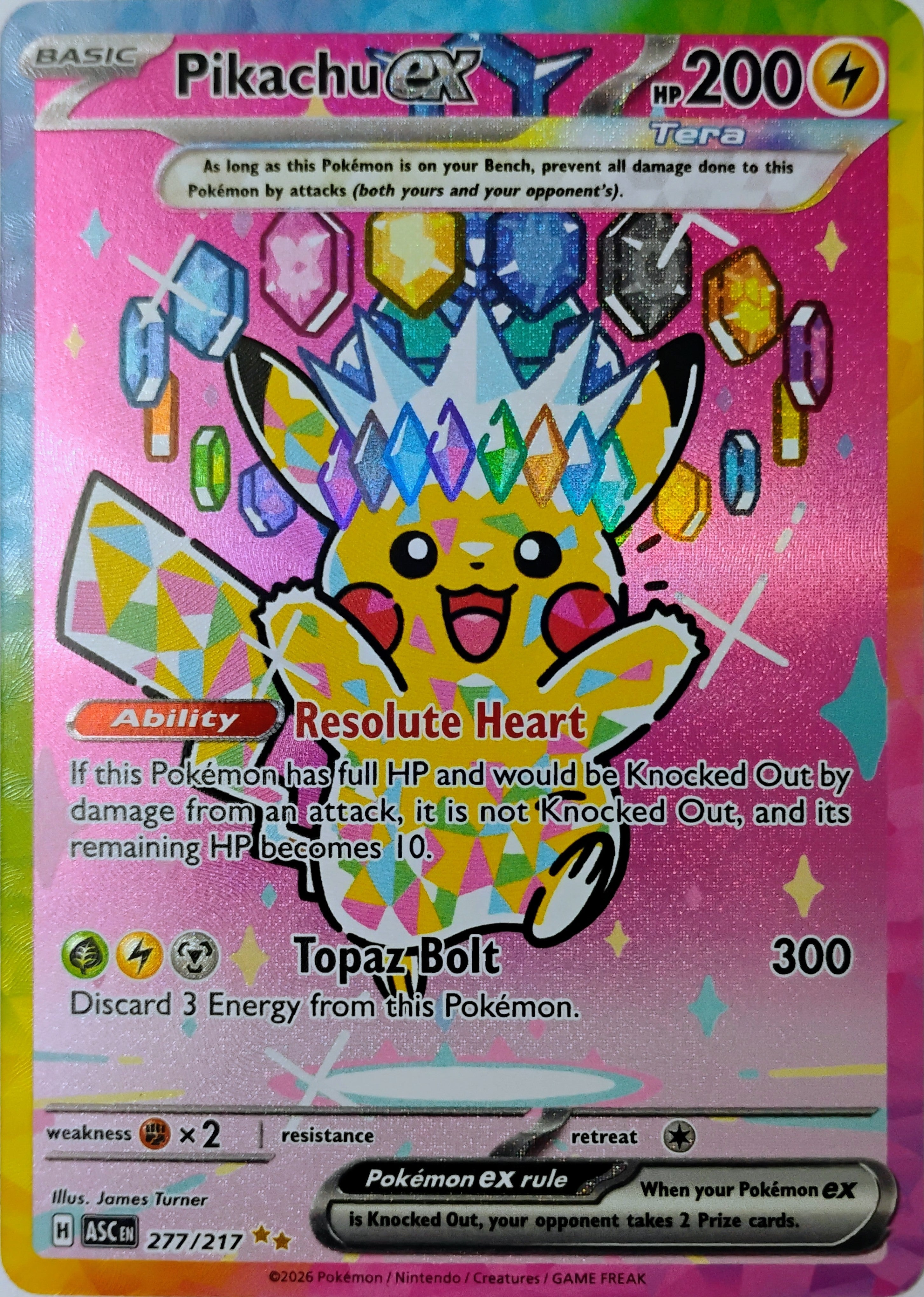 Pokémon tcg Pikachu 277/217