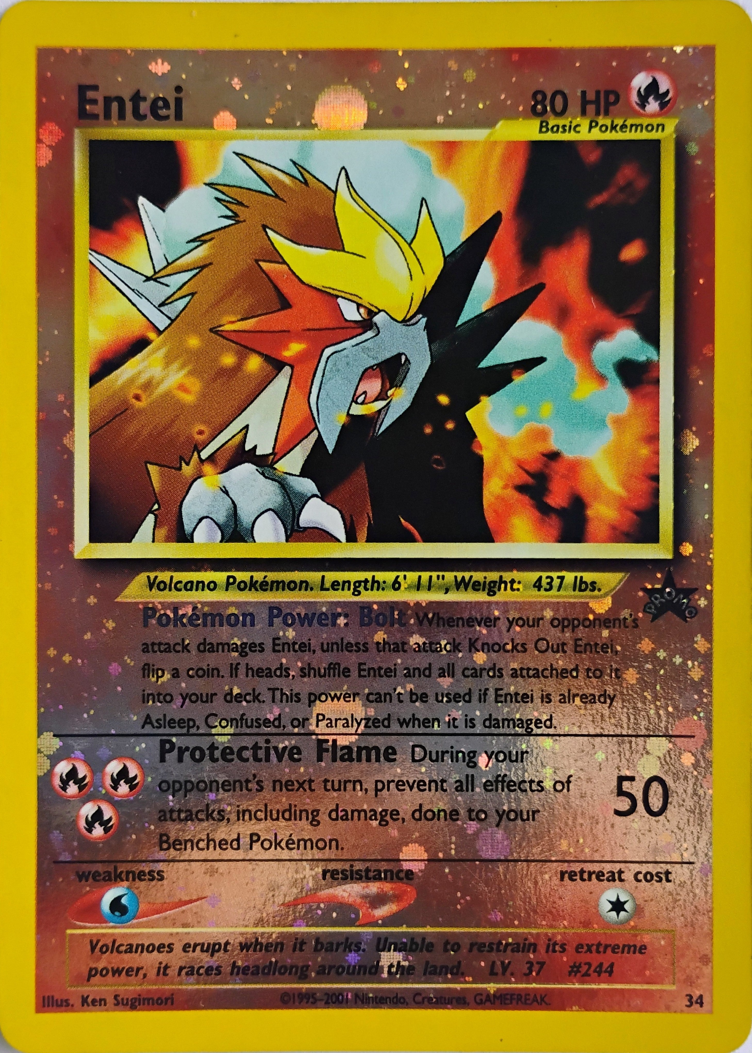 Pokémon tcg Entei 34 Promo