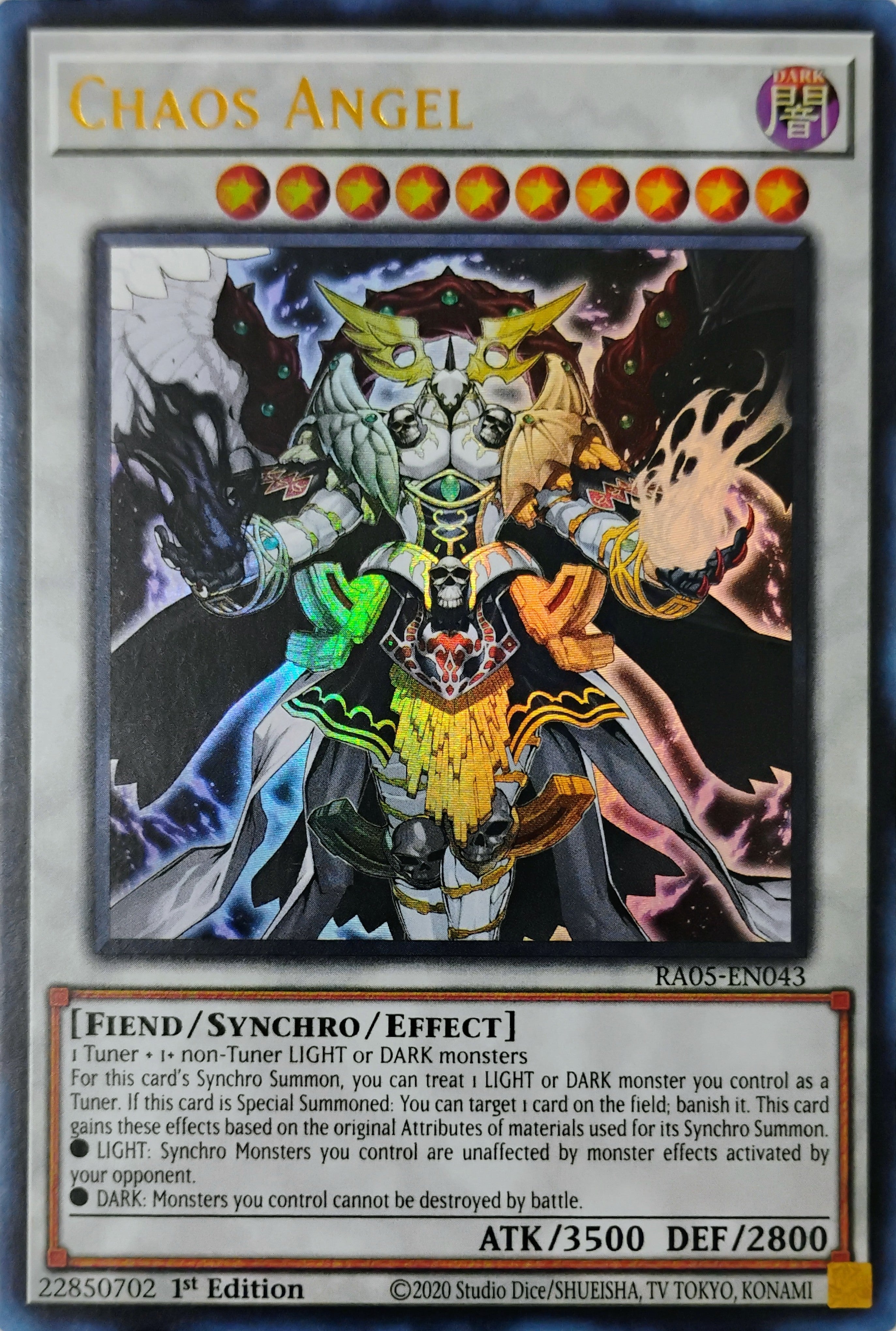 Yugioh! Chaos angel Ra05-en043 1st edition Ultra Rare