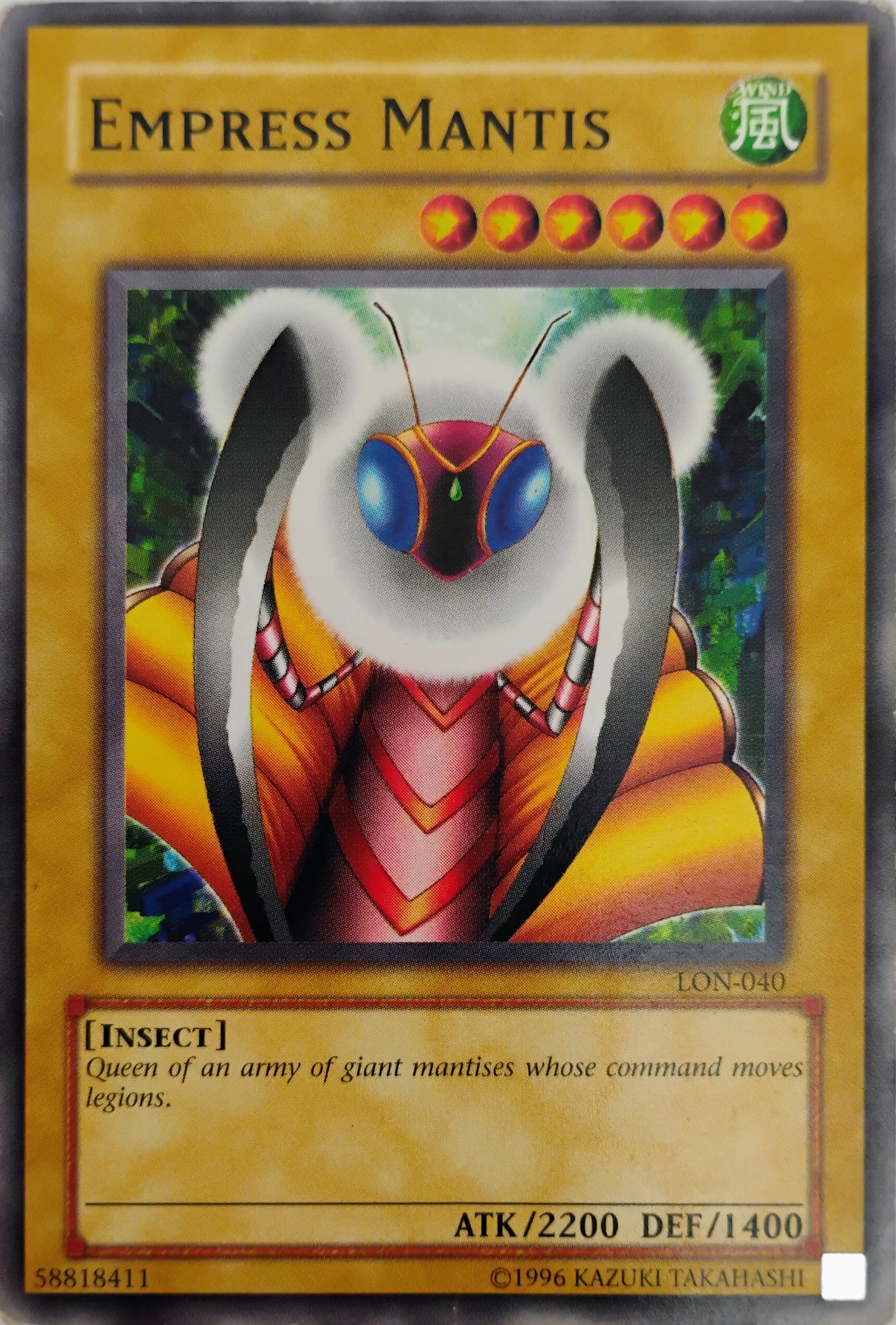 Yugioh! Empress Mantis Lon-040