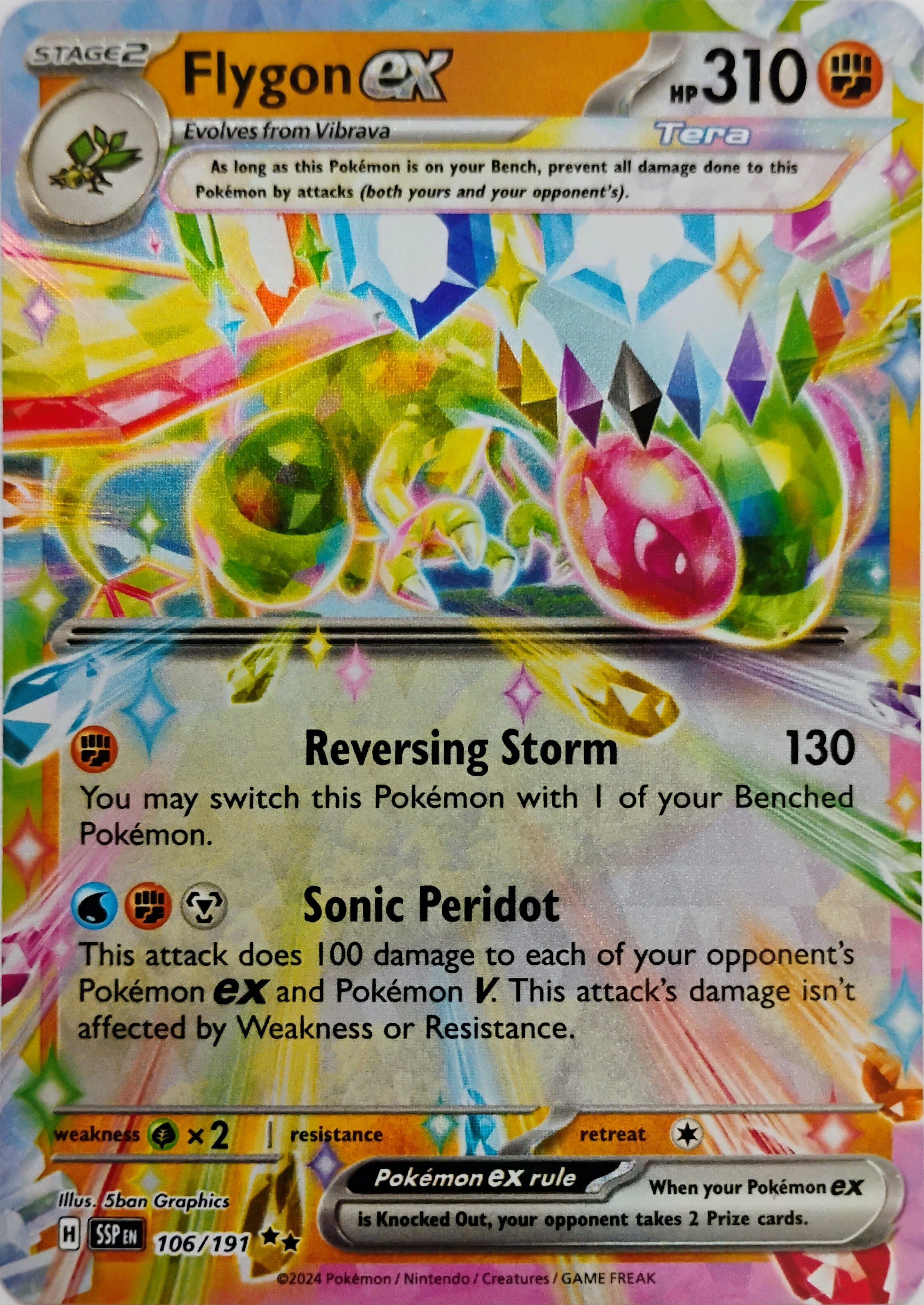 Pokémon tcg Flygon Ex 106/191
