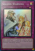 Yugioh! Solemn Warning Ra02-en078 1st Edition Super rare
