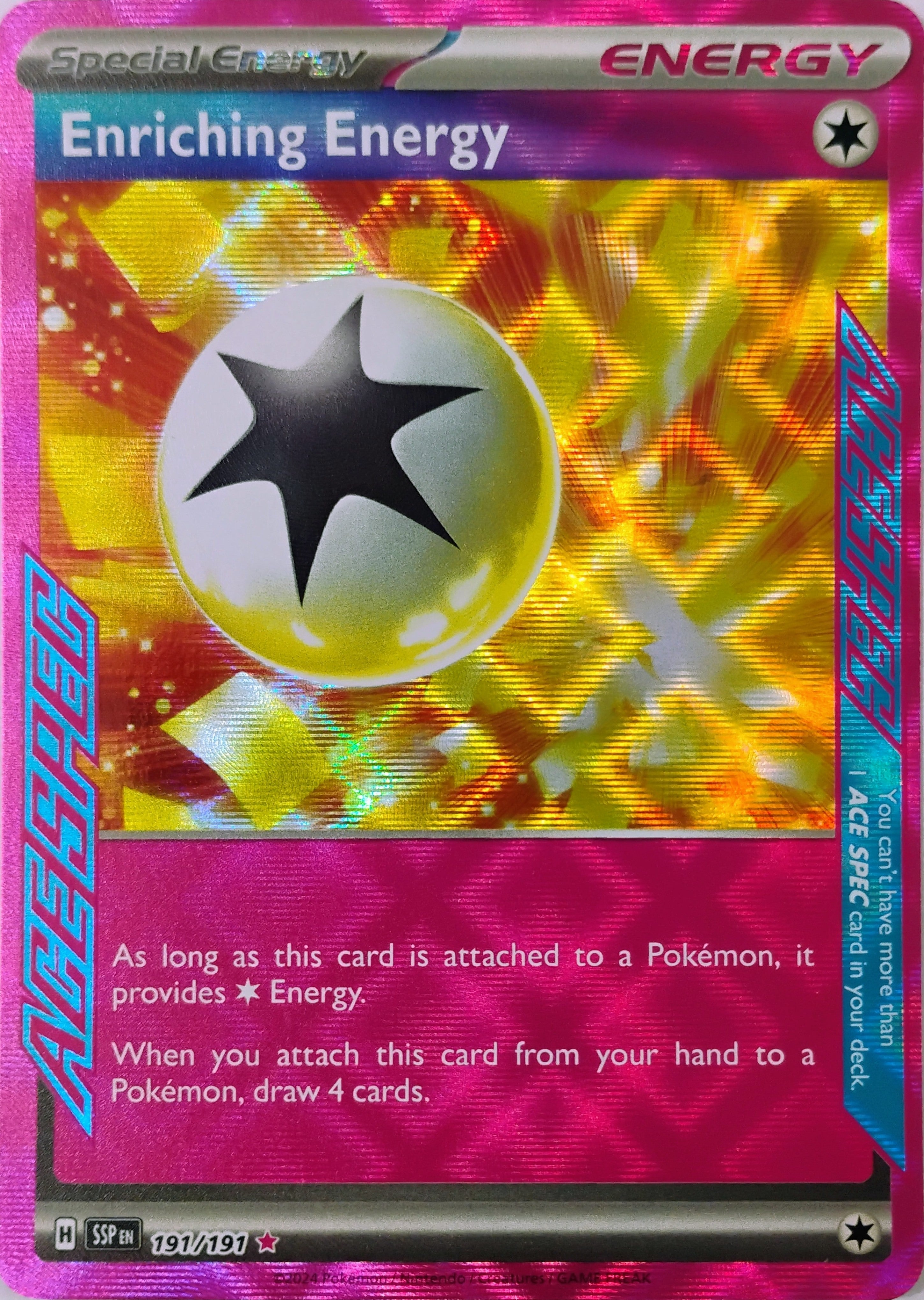 Pokémon tcg Enriching Energy 191/191
