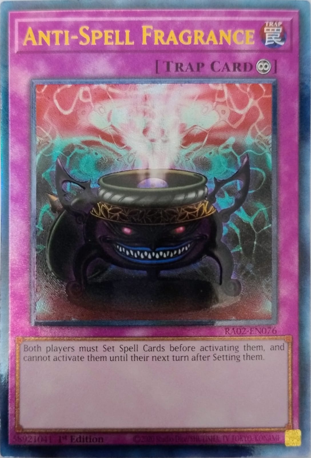Yugioh! Anti-Spell Fragance Ra02-en076 Ultimate Rare