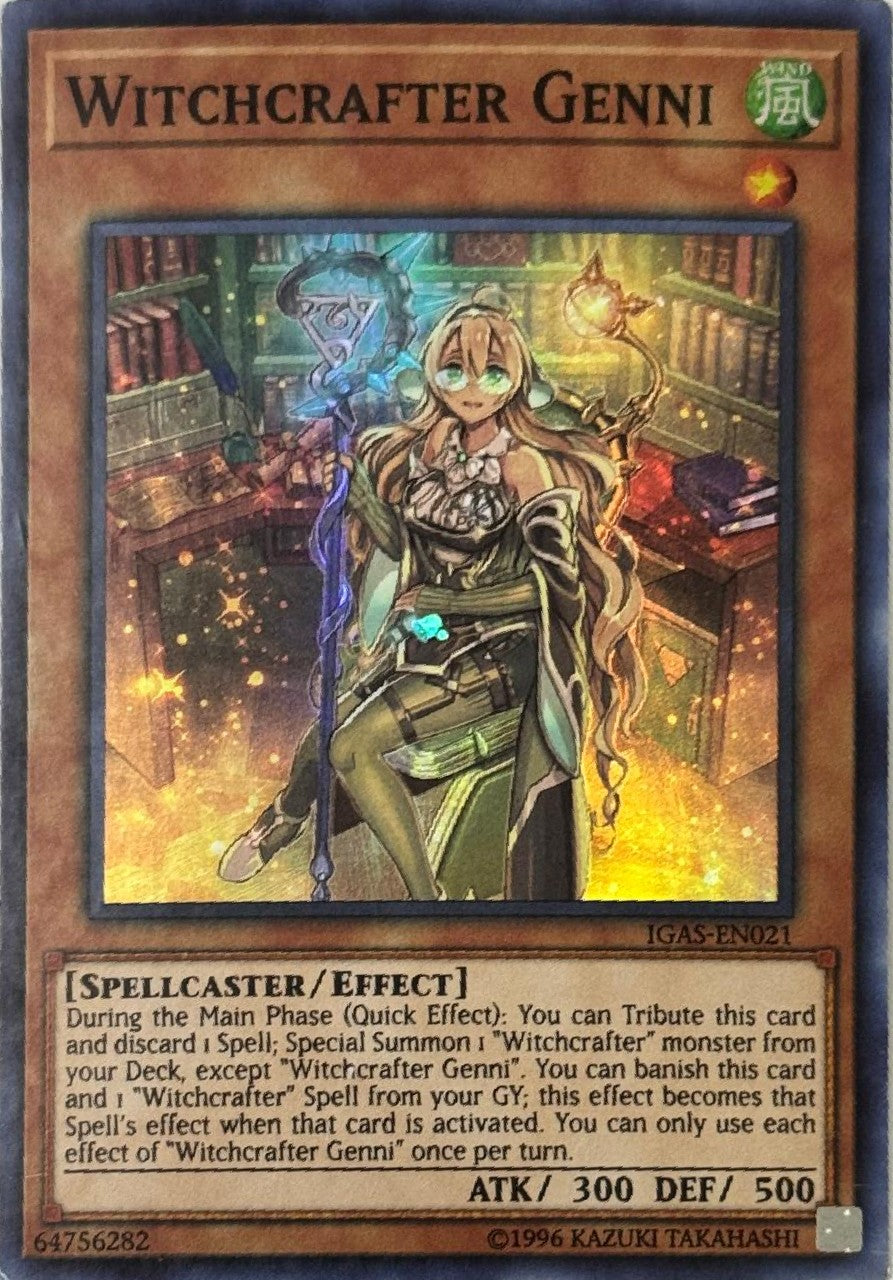 Yugioh! Witchcrafter Genni IGAS-EN021 Super
