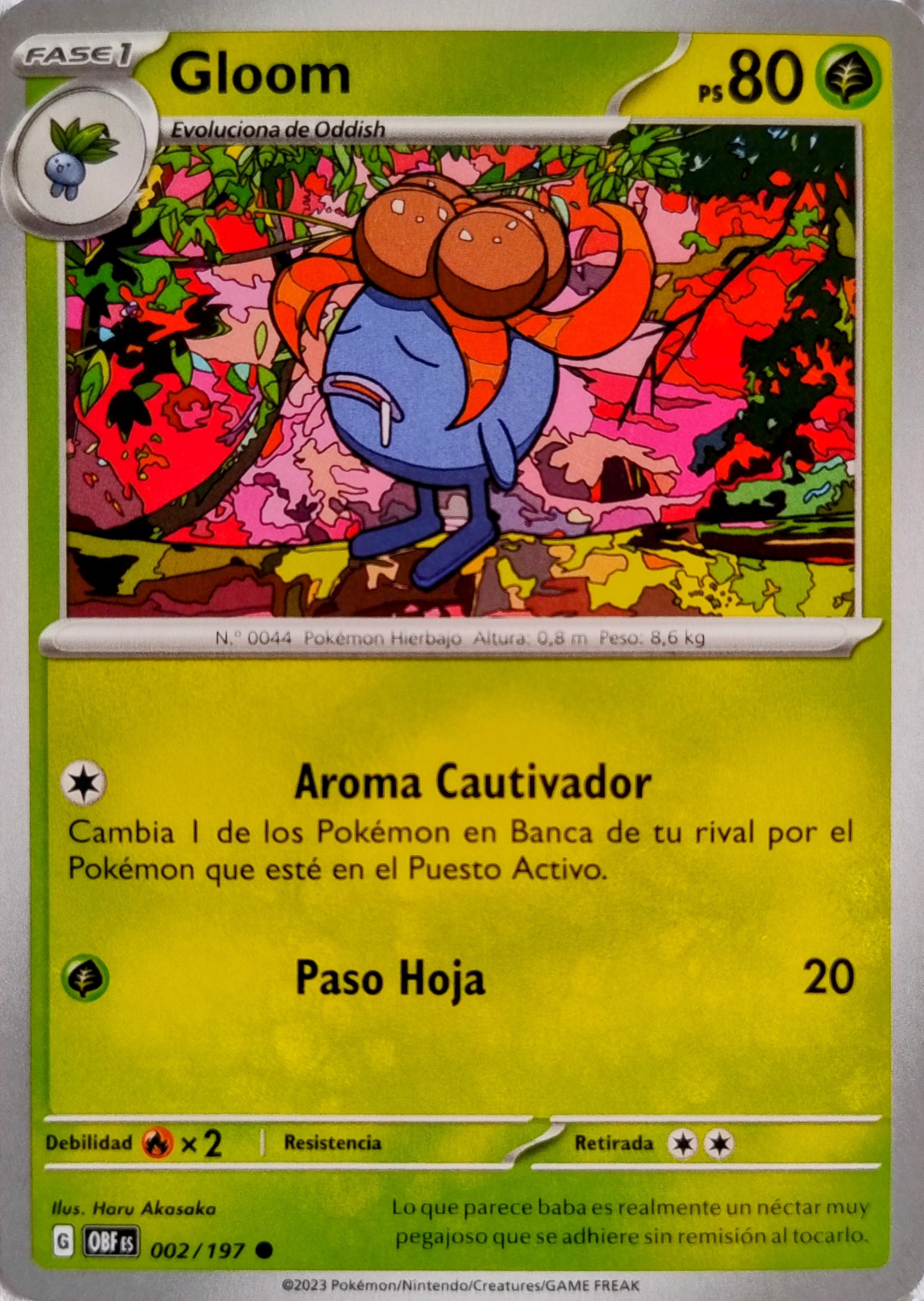 Pokémon Tcg Gloom 002/197 (Español)