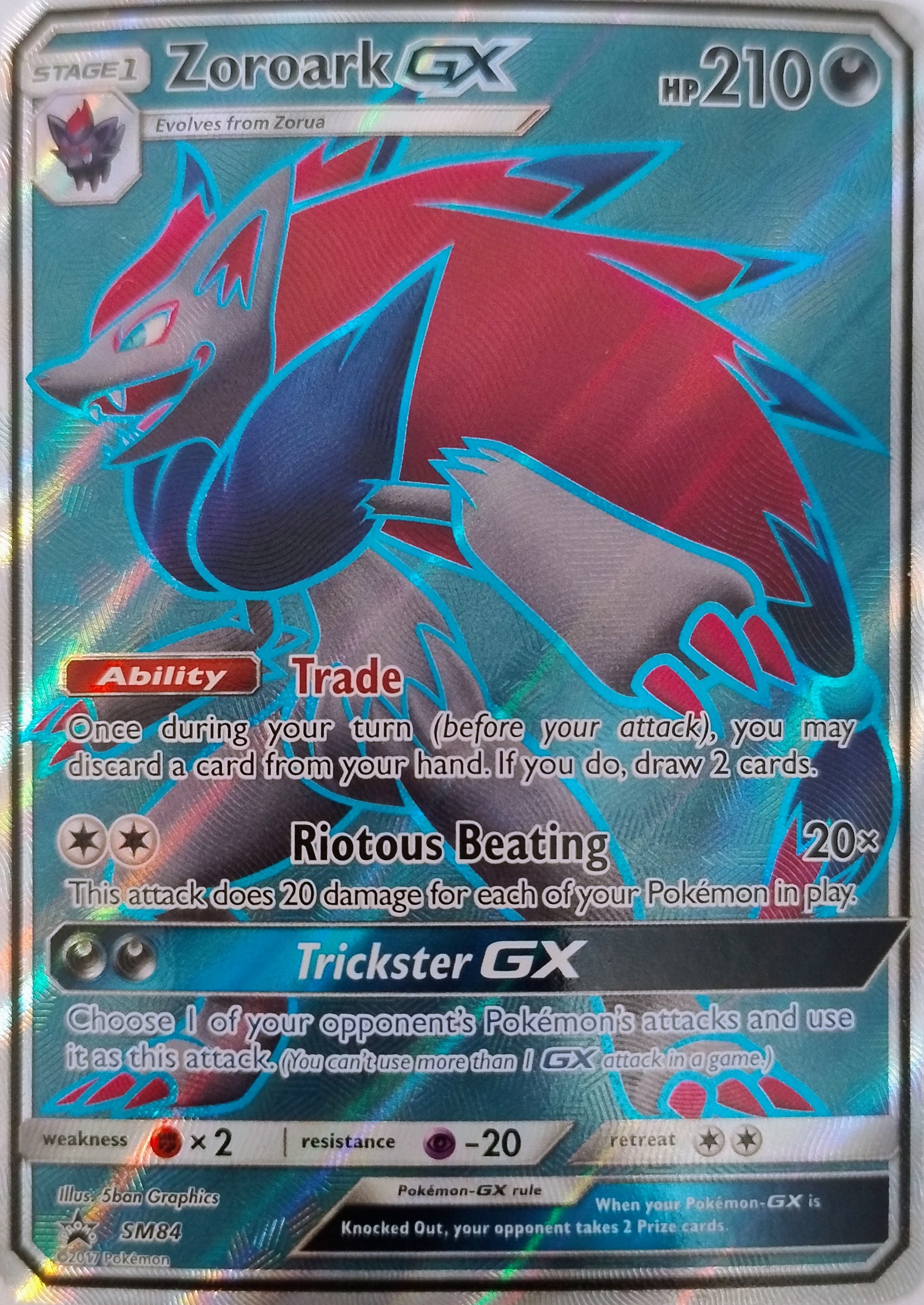 Pokemon Tcg Zoroark Gx Sm84 Promo
