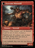 Magic tcg Fearful Villager//Fearsome Werewolf 157/277