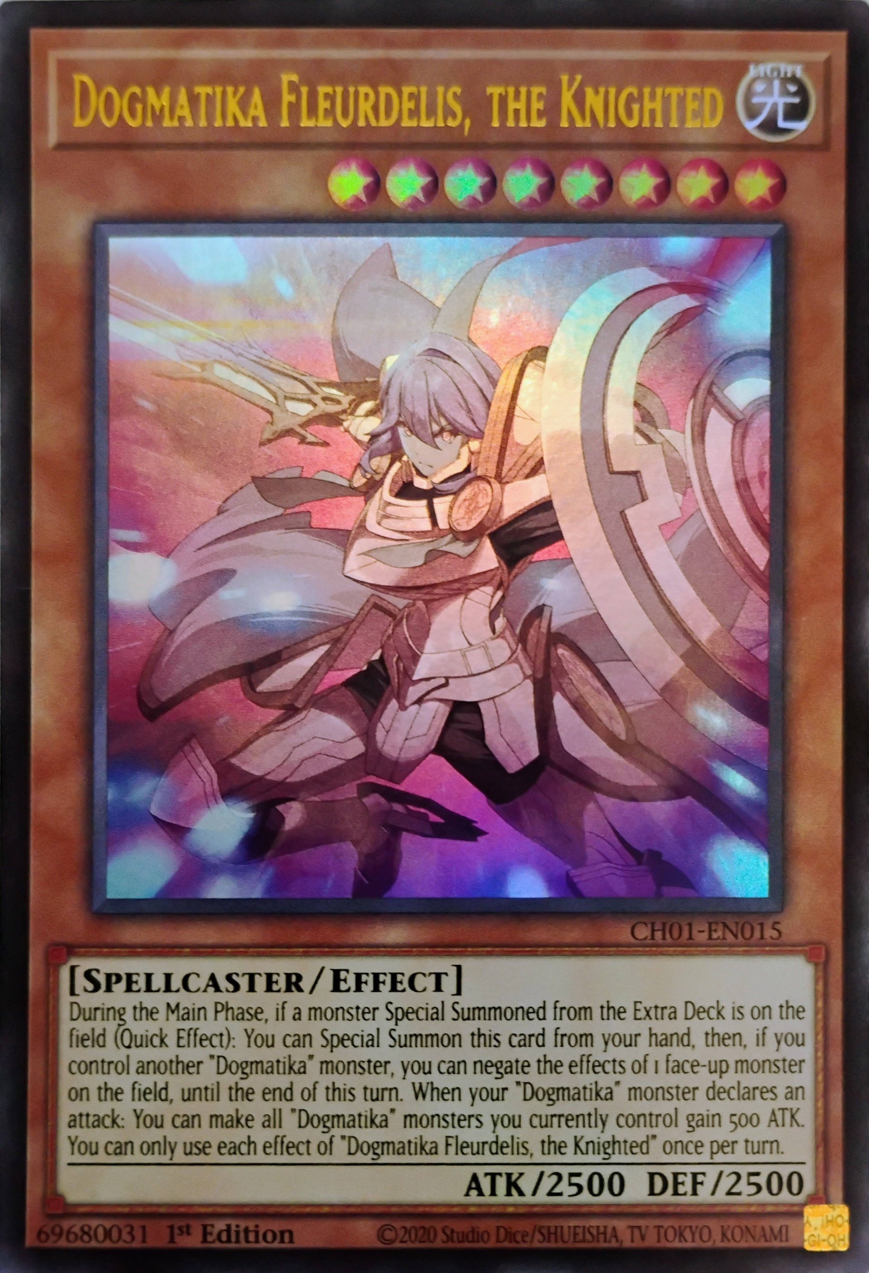 Yugioh! Dogmatika Fleurdelis, The Knighted Ch01-en015 Ultra Rare