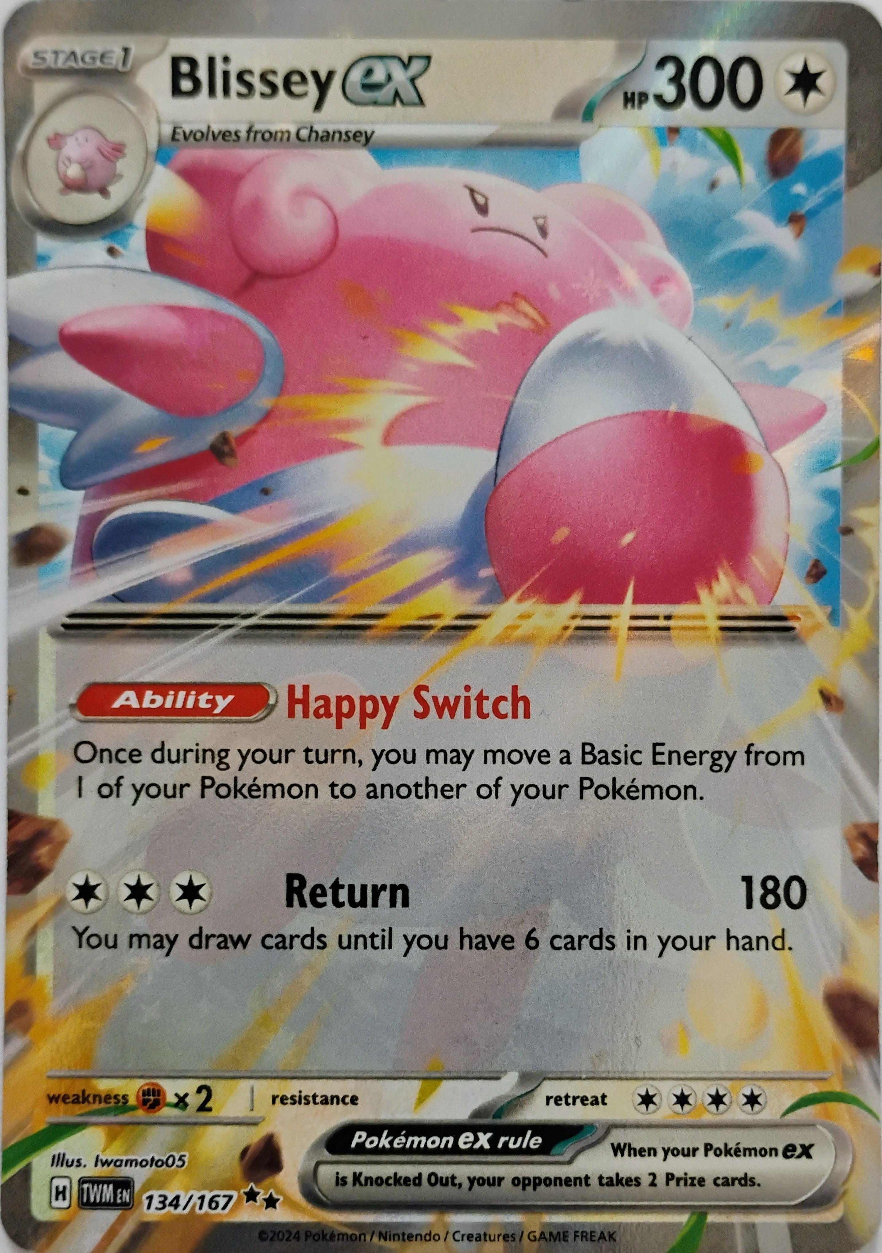 Pokémon tcg Blissey Ex 134/167
