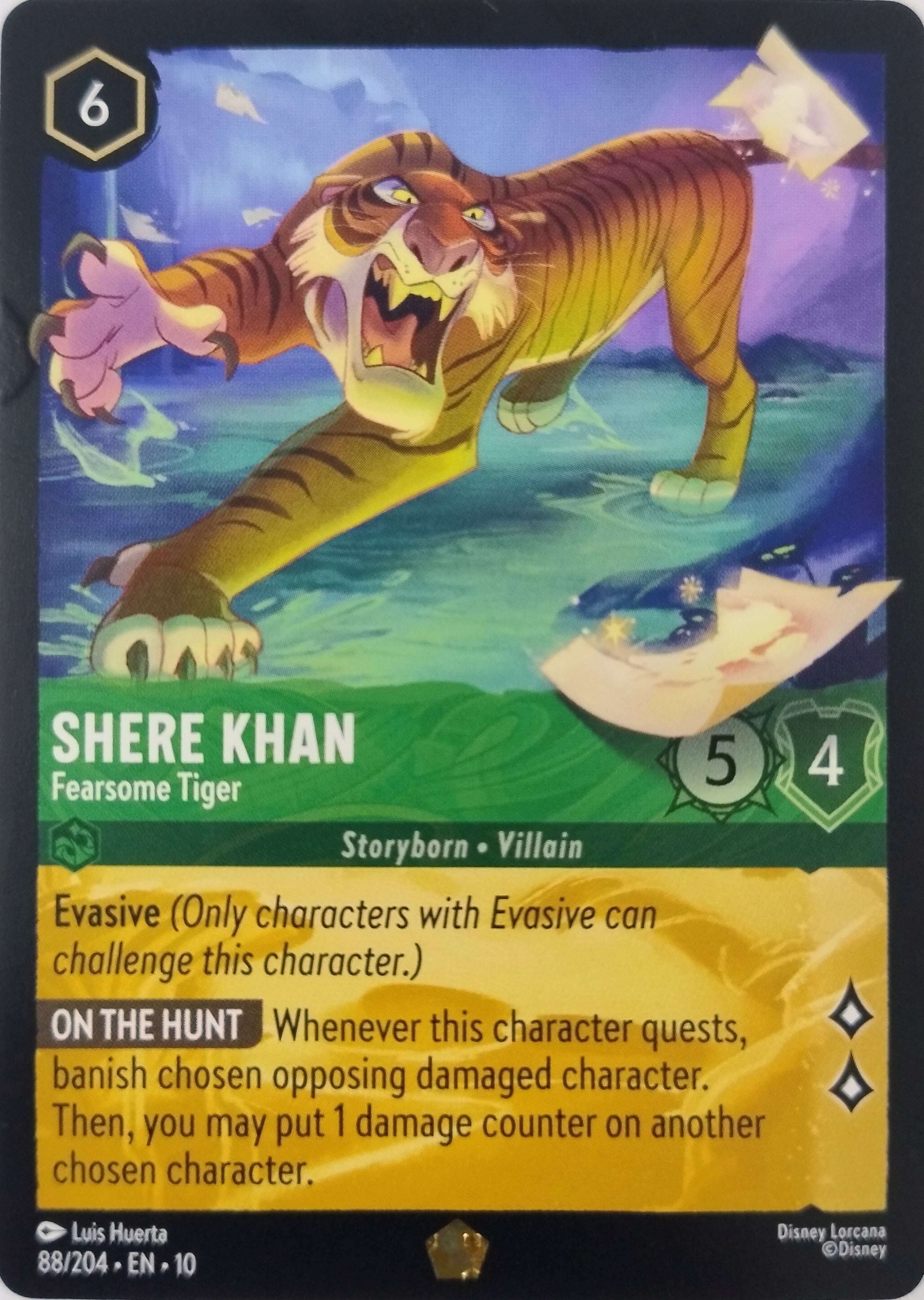 Disney Lorcana Shere Khan 88/204 Foil