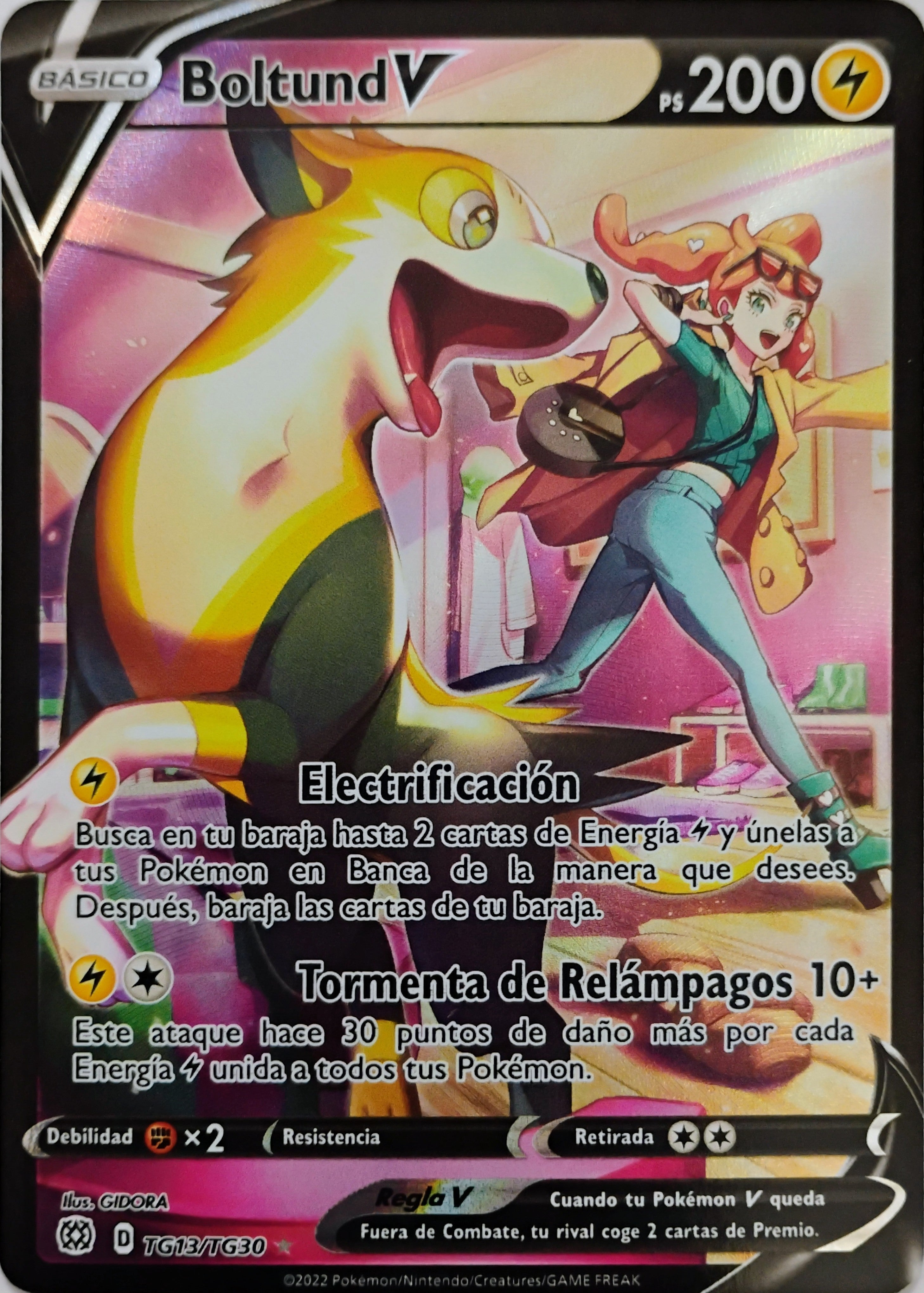 Pokémon tcg Boltund V Tg13/Tg30 (Español)