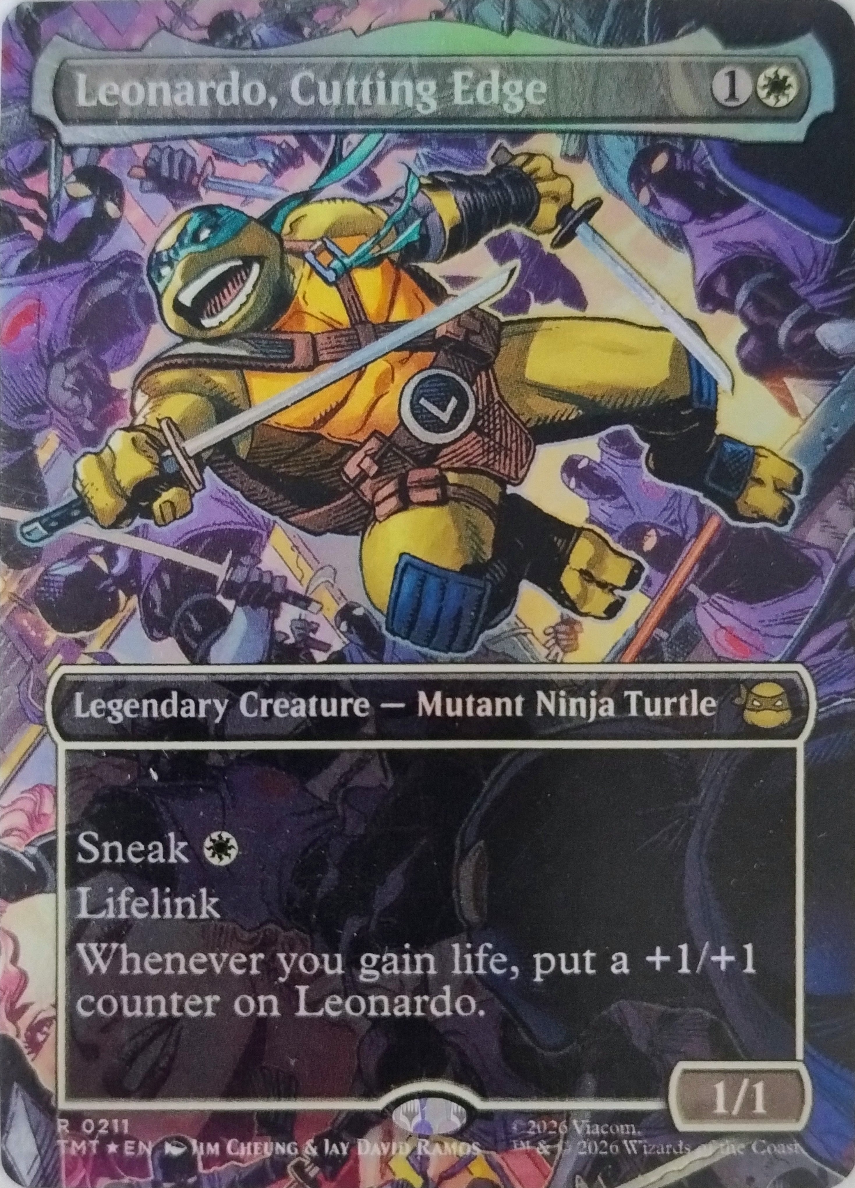 Magic Leonardo, Cutting Edge 0211 (Borderless) Foil