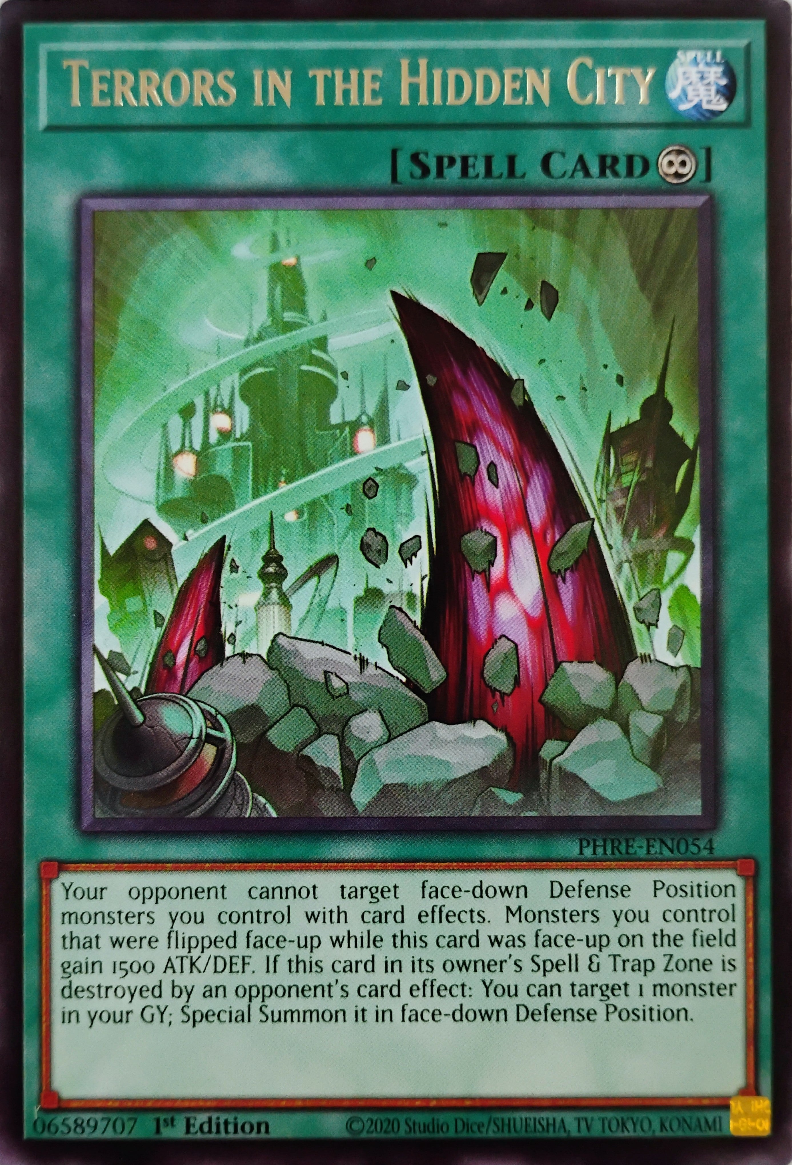 Yugioh! Terrors In The Hidden City Phre-en054 1st Edition