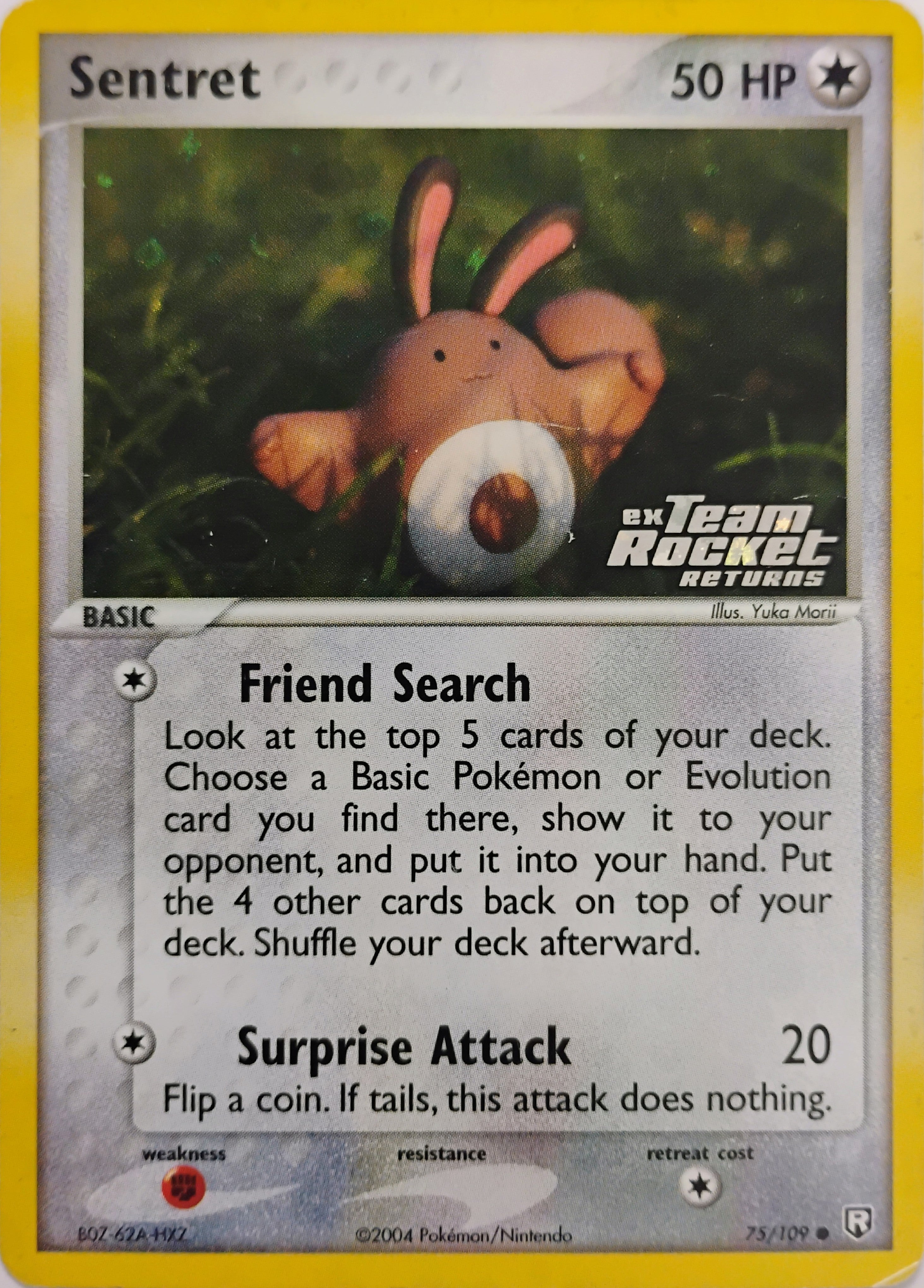 Pokémon tcg Sentret 75/109 (Ex Team Rocket Returns)