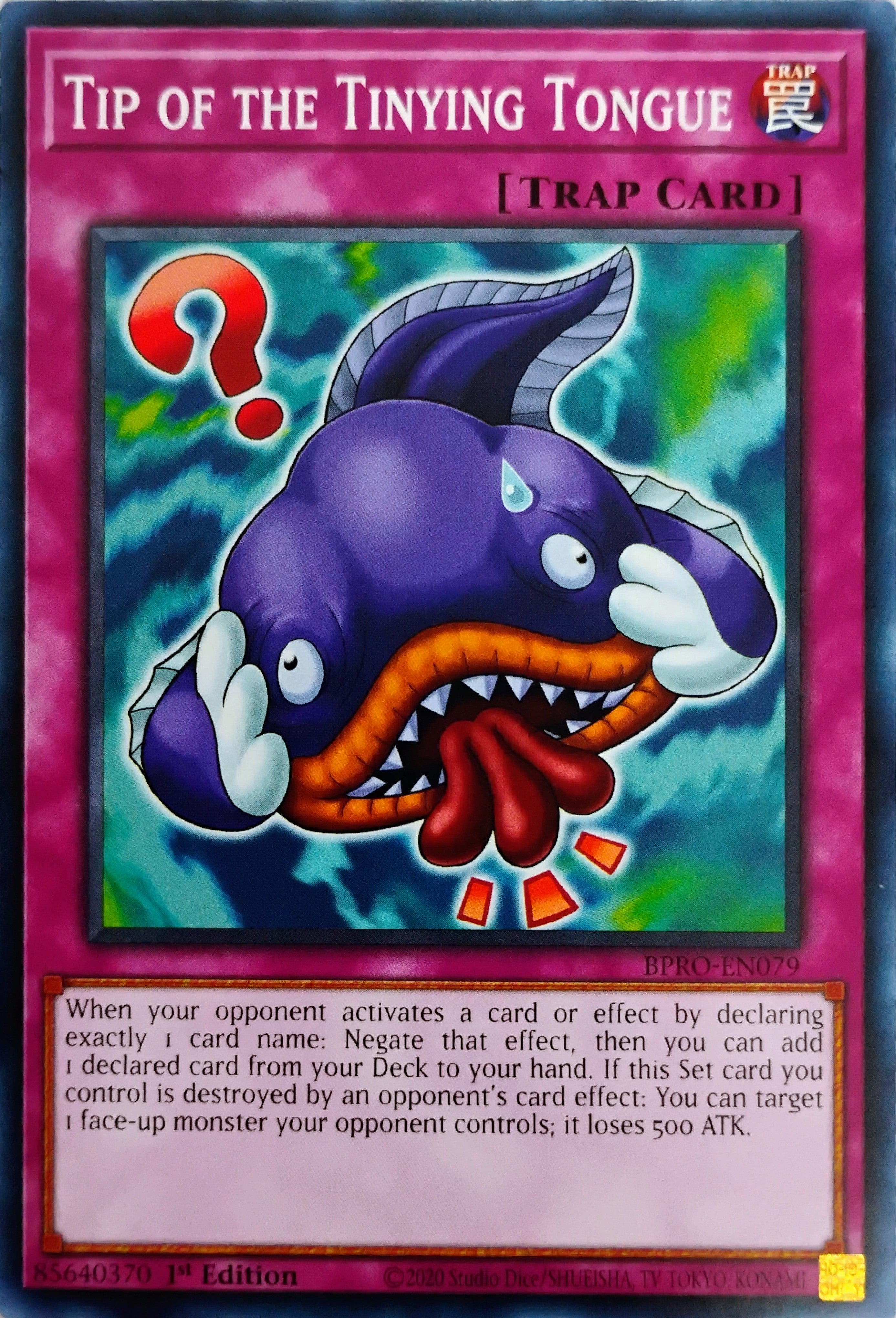 Yugioh! Tip of the Tinying Tongue Bpro-en079