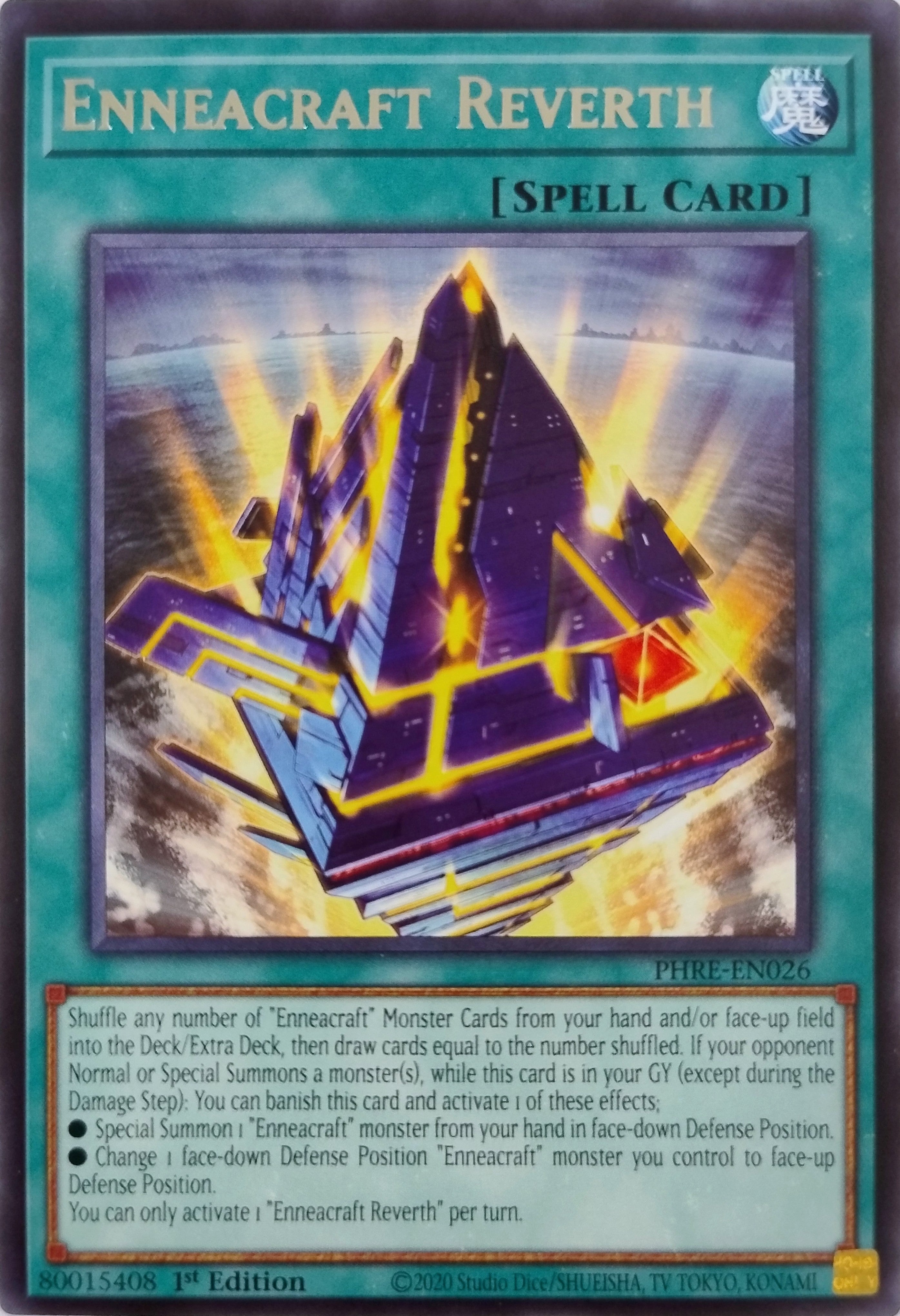 Yugioh! Enneacraft Reverth Phre-en026 1st Edition Rara