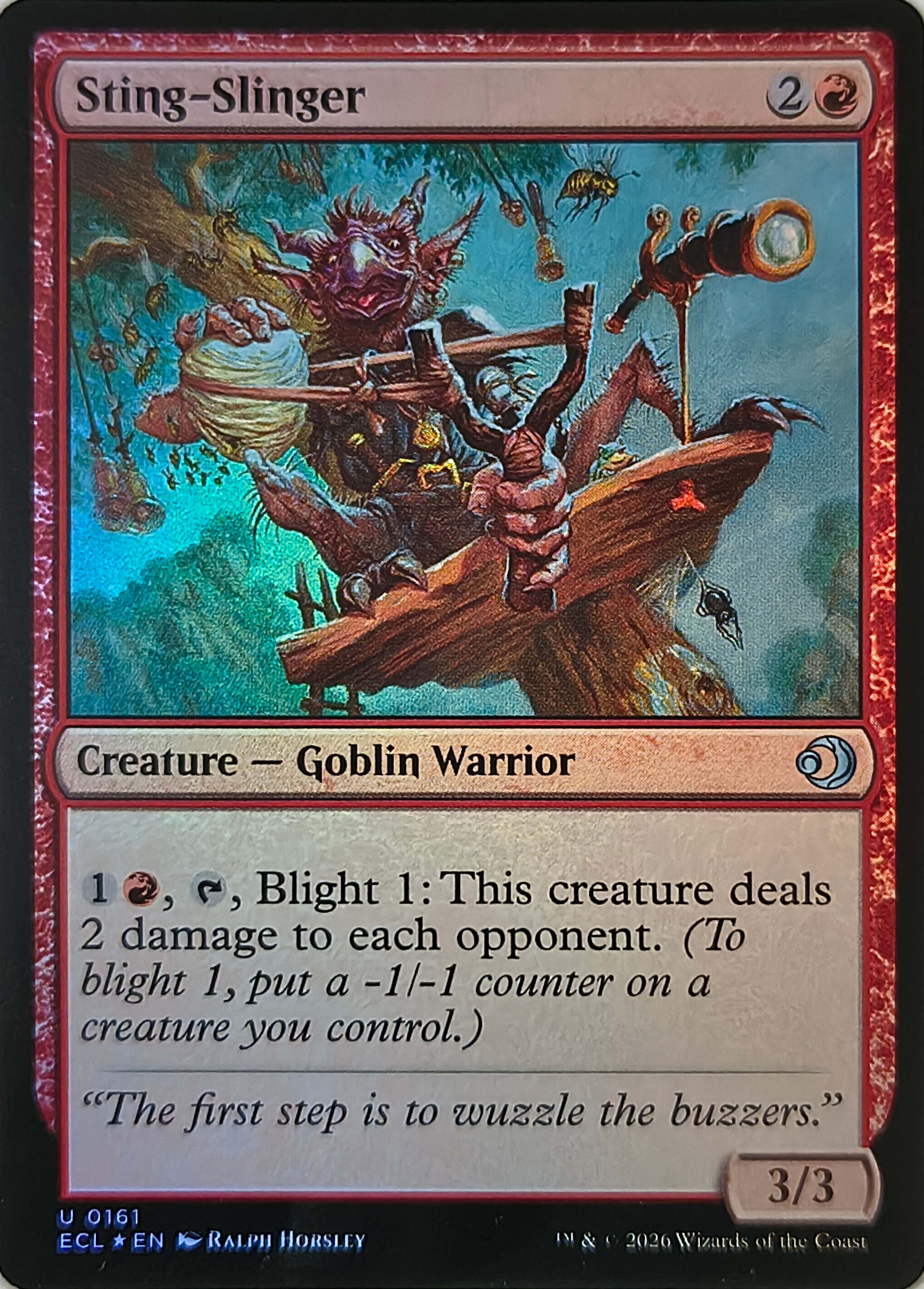 Magic tcg Sting-Slinger 0161 Foil