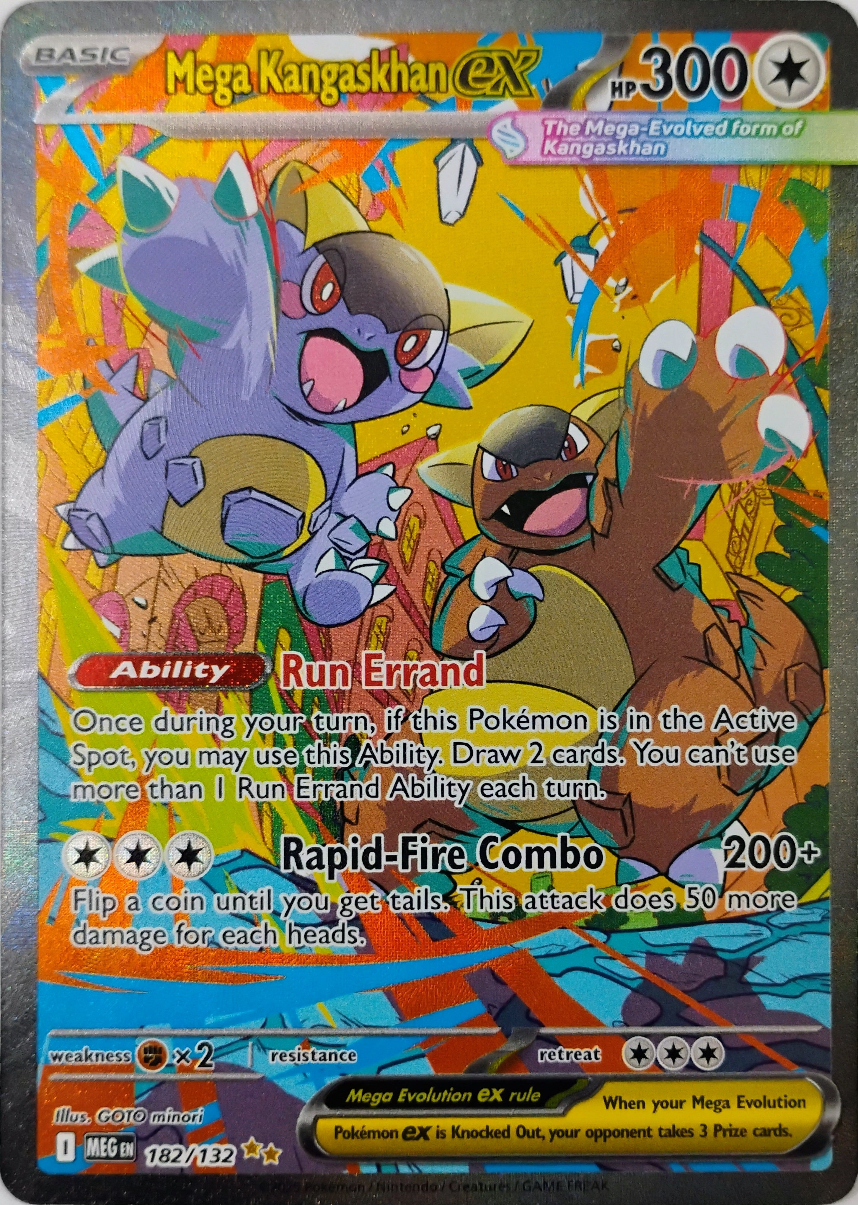Pokémon tcg Mega Kangaskhan Ex 182/132