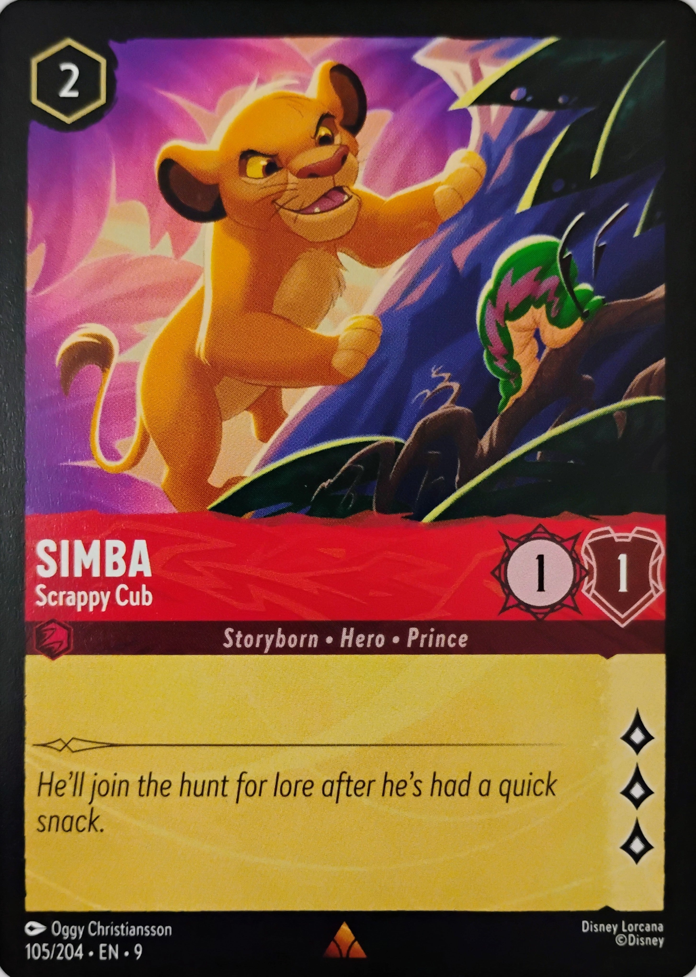 Disney Lorcana Simba 105/204