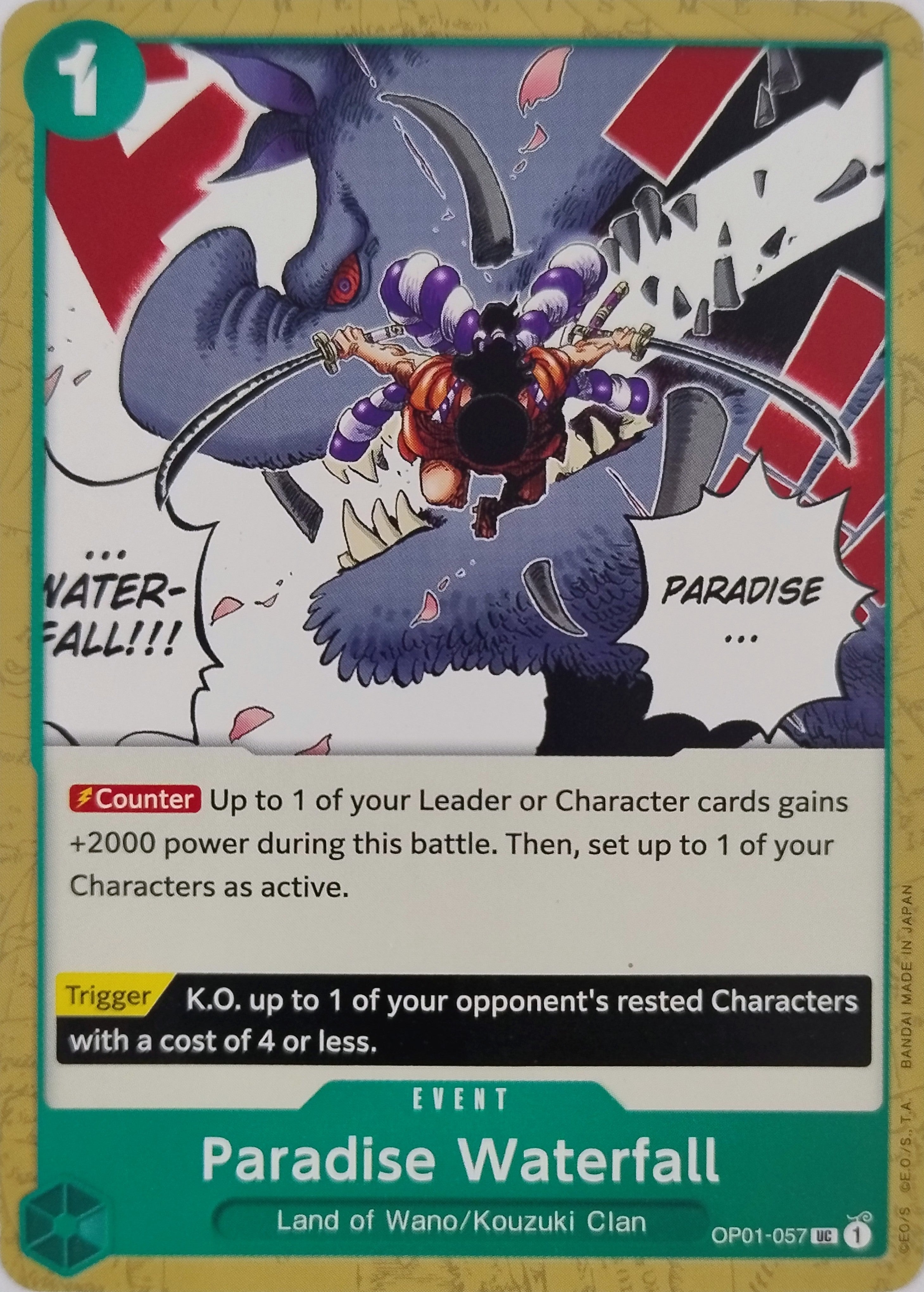 One Piece Tcg Paradise Waterfall Op01-057